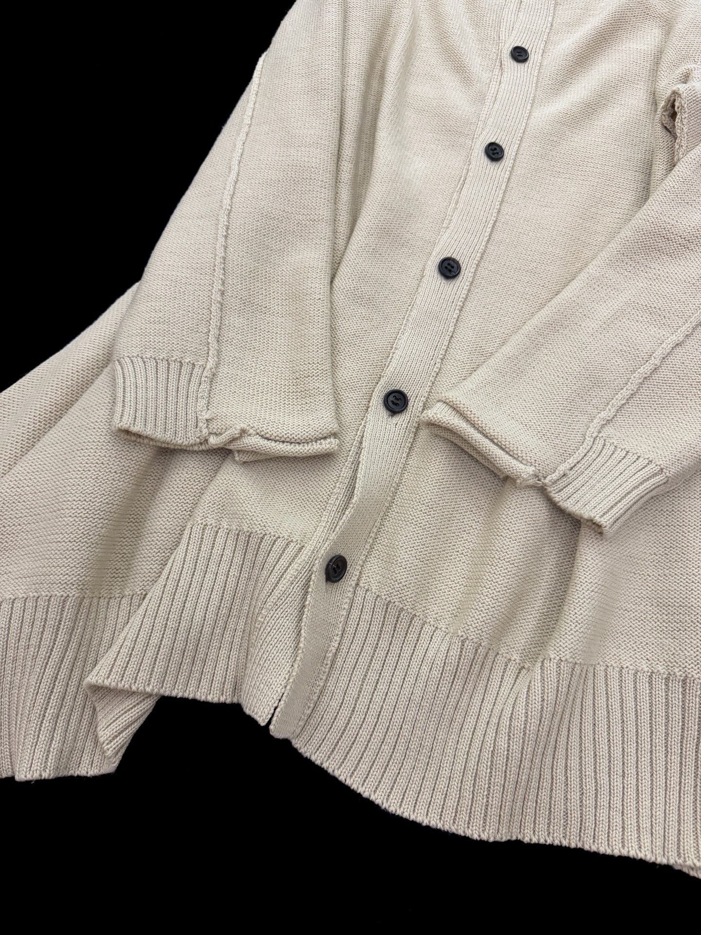 Y's Yohji Yamamoto Y's Asymmetric Hem Wool Cardigan Size M / US 6-8 / IT 42-44 - 7 Thumbnail