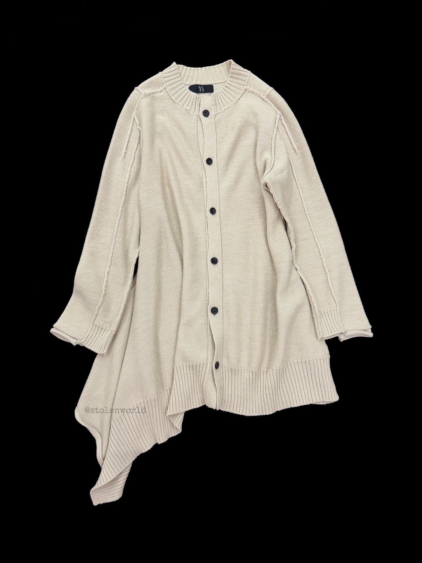 Y's Yohji Yamamoto Y's Asymmetric Hem Wool Cardigan Size M / US 6-8 / IT 42-44 - 5 Thumbnail