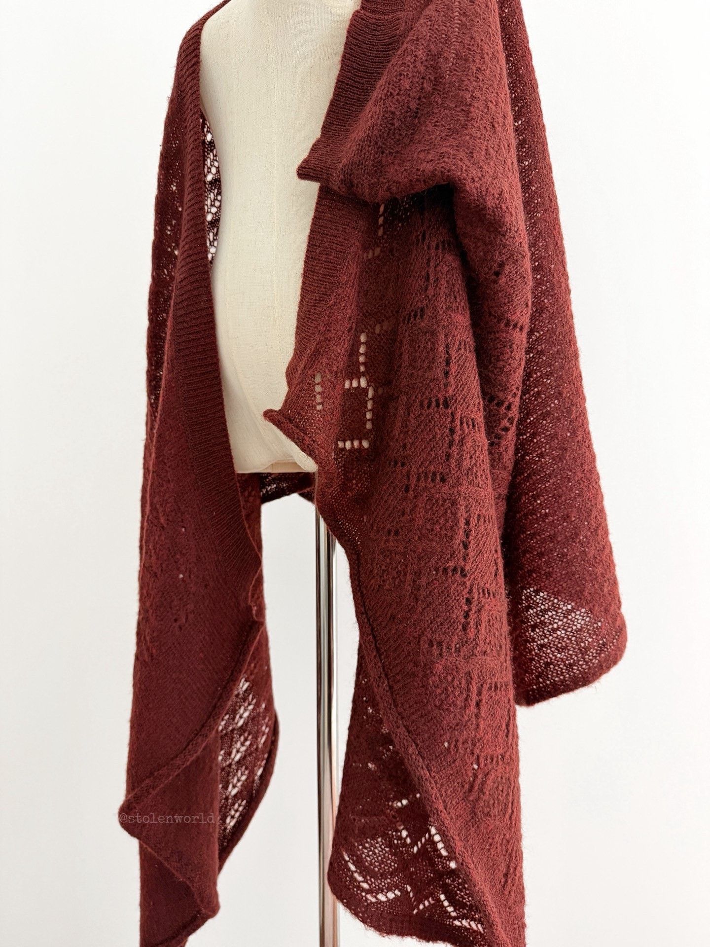 Yohji Yamamoto Yohji Yamamoto Deformable Knit Shawl Size US M / EU 48-50 / 2 - 5 Thumbnail