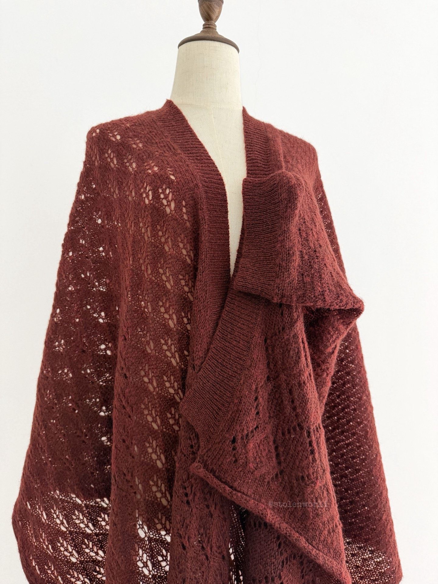 Yohji Yamamoto Yohji Yamamoto Deformable Knit Shawl Size US M / EU 48-50 / 2 - 7 Thumbnail