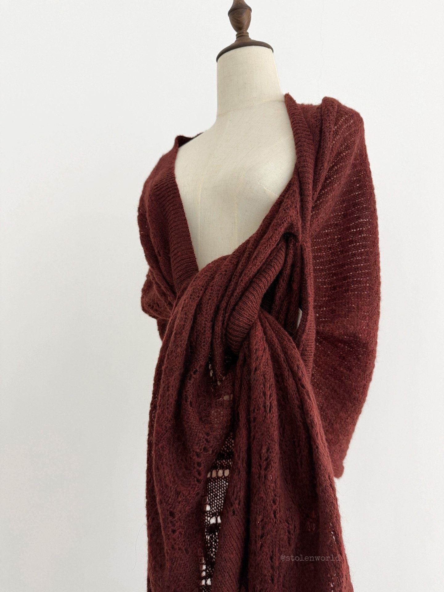 Yohji Yamamoto Yohji Yamamoto Deformable Knit Shawl Size US M / EU 48-50 / 2 - 2 Thumbnail