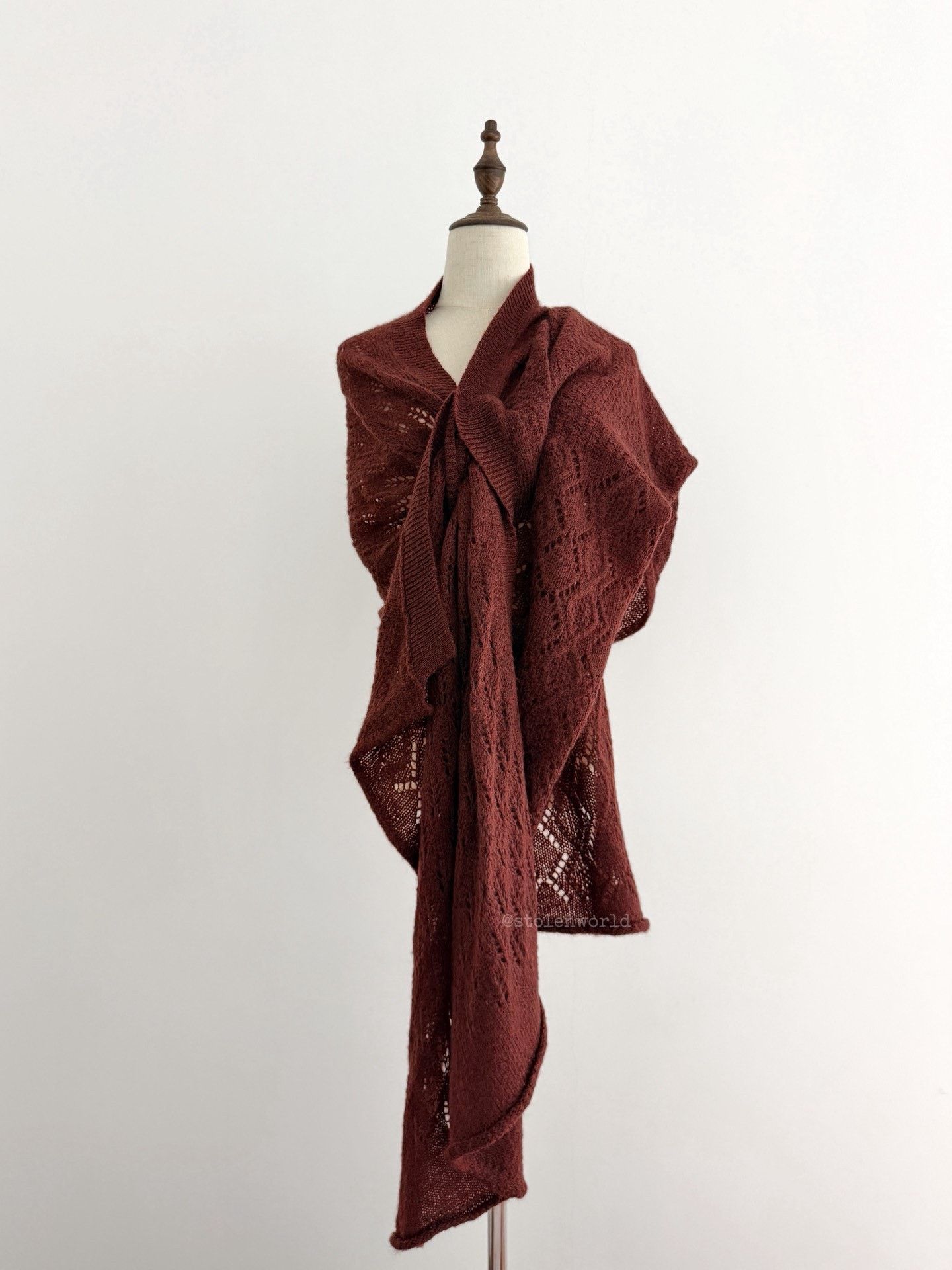 Yohji Yamamoto Yohji Yamamoto Deformable Knit Shawl Size US M / EU 48-50 / 2 - 6 Thumbnail