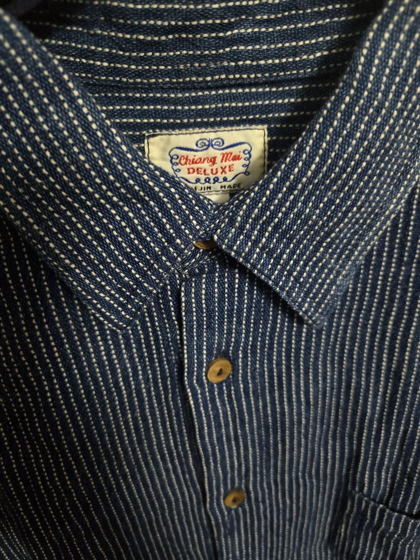 Japanese Brand Indigo Dyed Check Long Sleeve Shirt Size US S / EU 44-46 / 1 - 3 Thumbnail