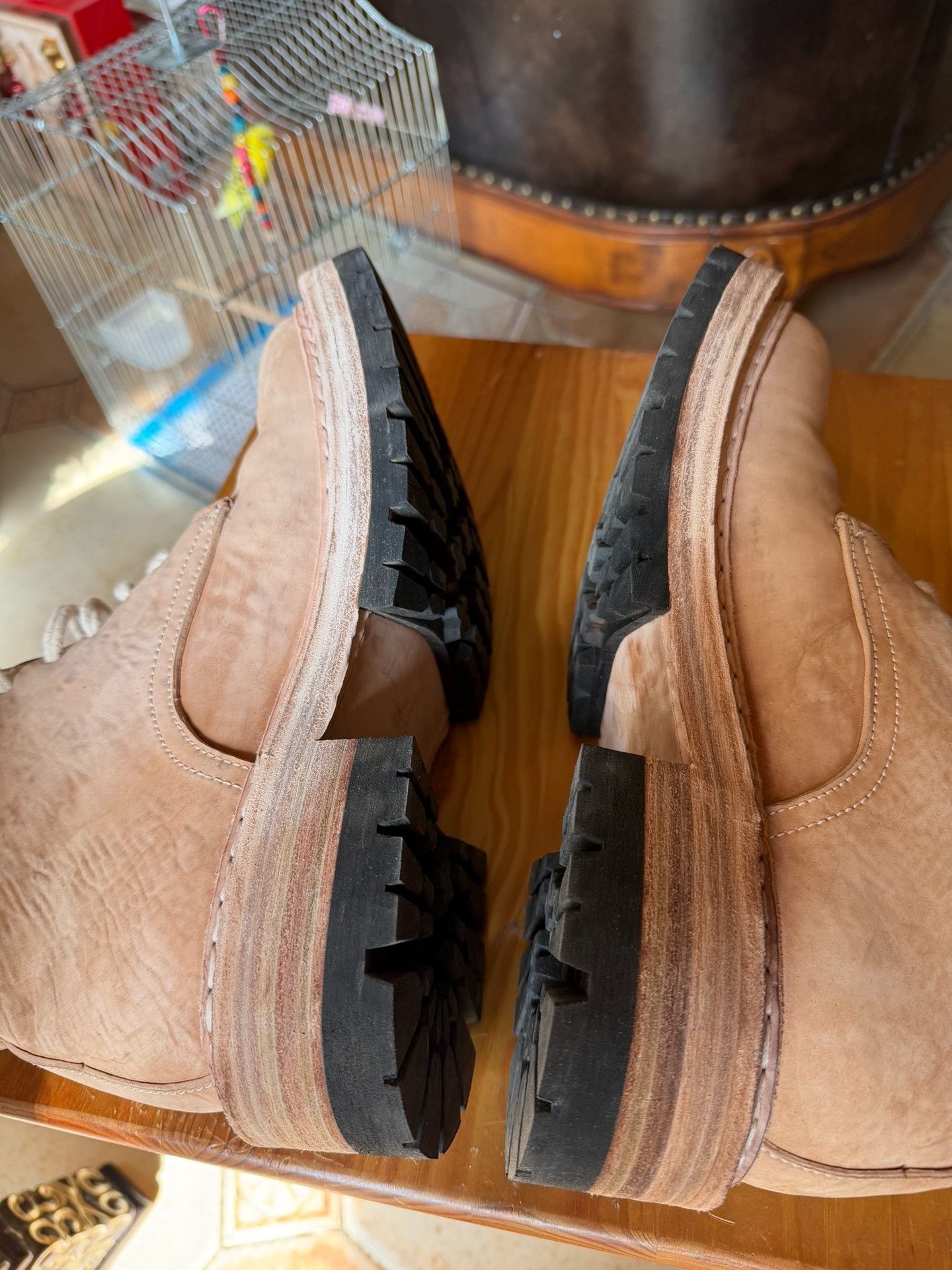 Other Retro Italian Leather Thick Sole Martin Boots Size US 8 / EU 41 - 5 Thumbnail