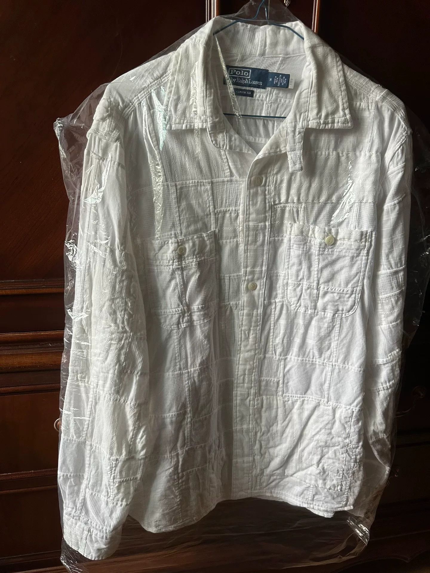 Other Polo Cotton-Linen Blend Patchwork Shirt Size US M / EU 48-50 / 2 - 7 Thumbnail