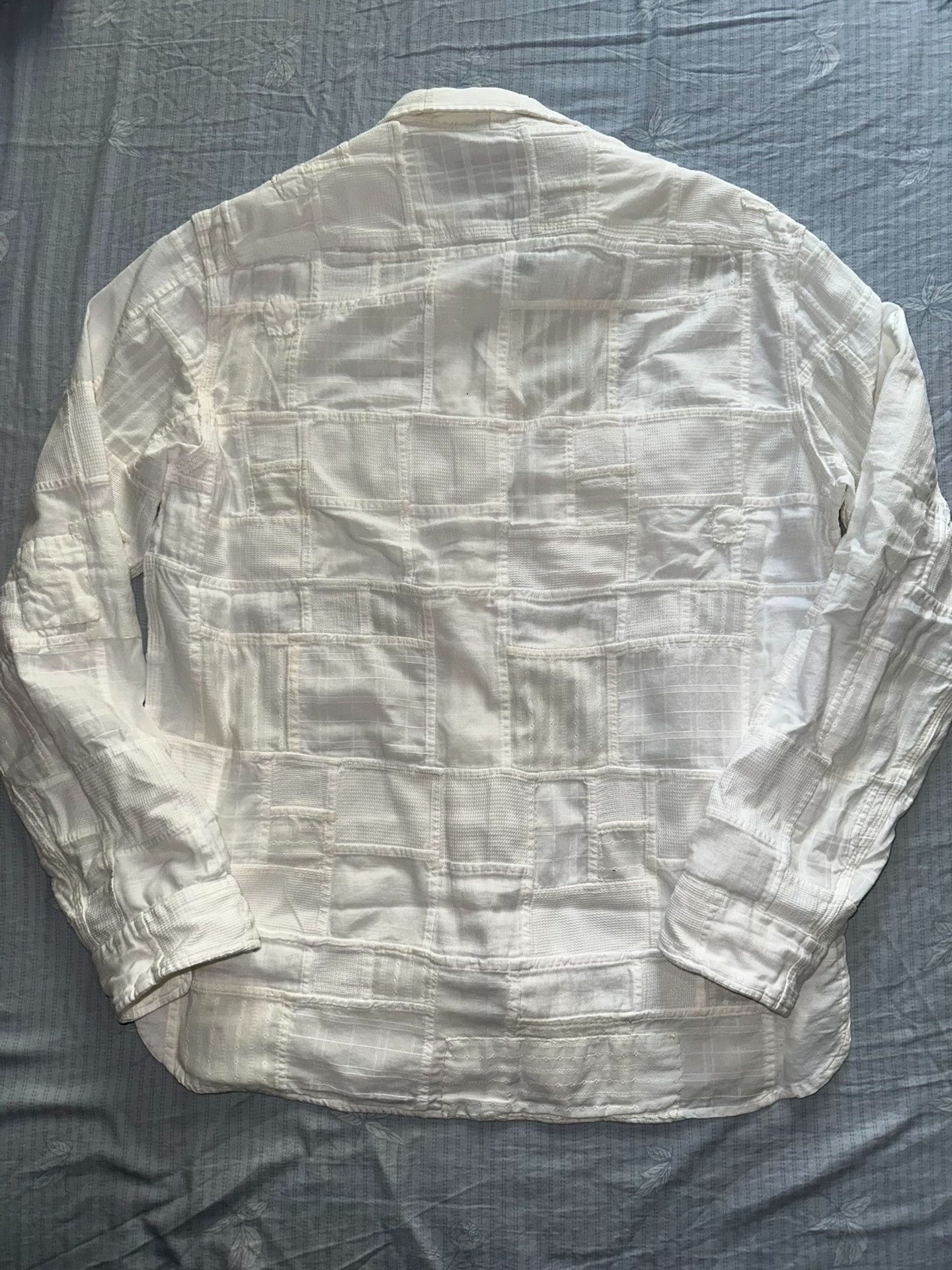 Other Polo Cotton-Linen Blend Patchwork Shirt Size US M / EU 48-50 / 2 - 2 Thumbnail