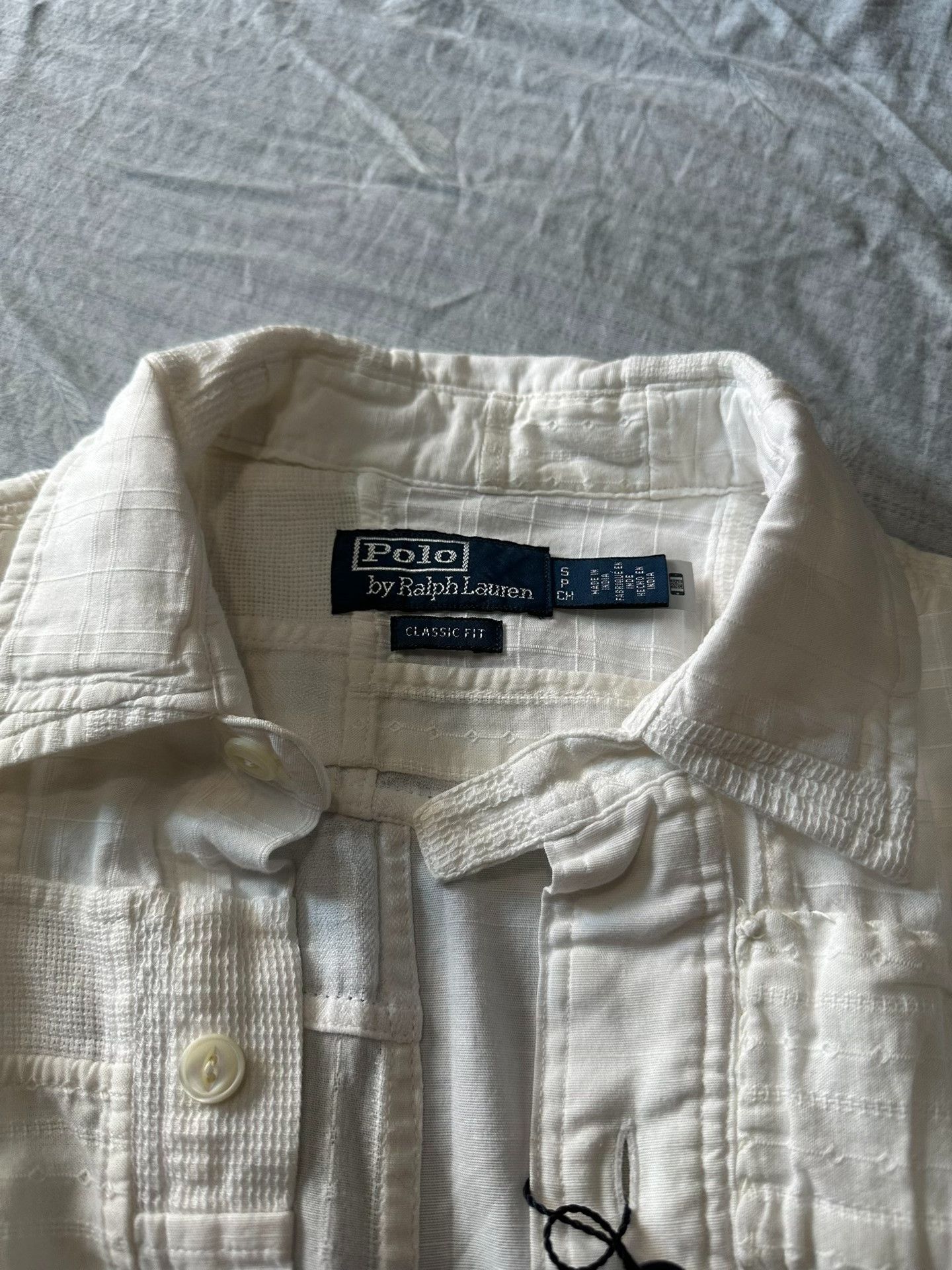 Other Polo Cotton-Linen Blend Patchwork Shirt Size US M / EU 48-50 / 2 - 5 Thumbnail