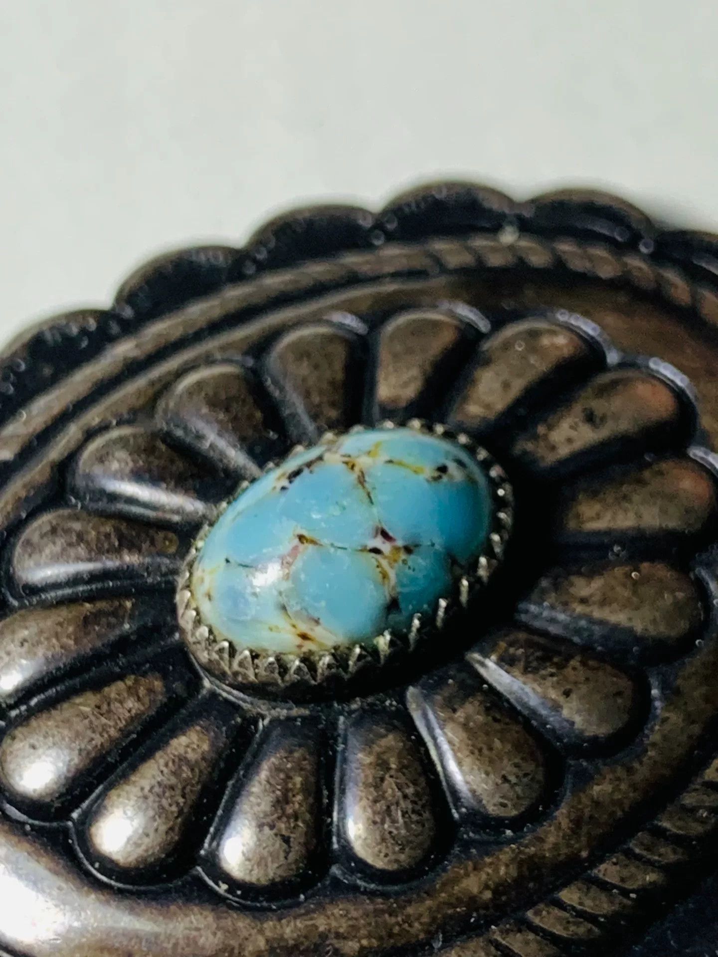 Other Navajo Silver Turquoise Buckle Size ONE SIZE - 3 Thumbnail