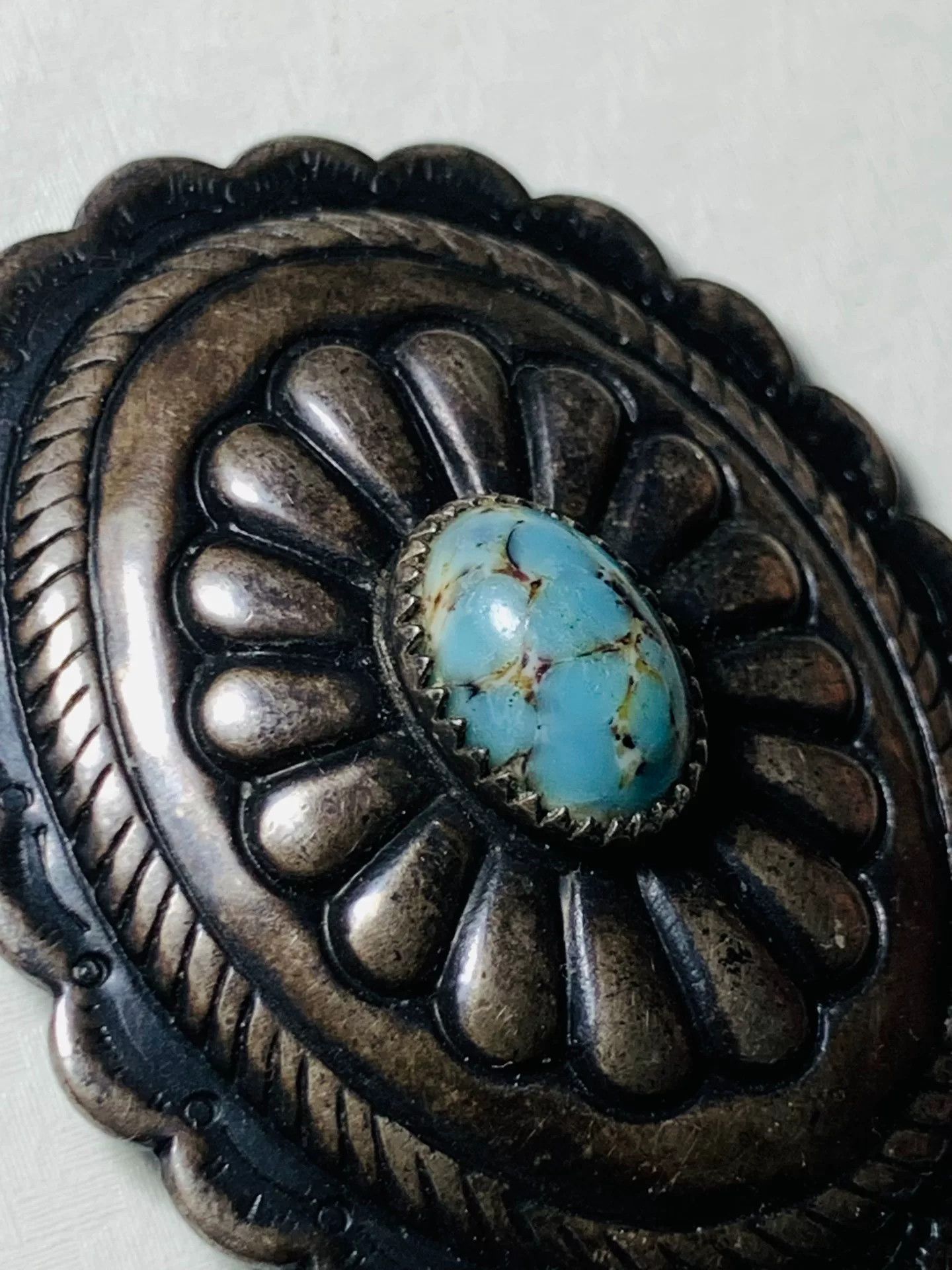 Other Navajo Silver Turquoise Buckle Size ONE SIZE - 2 Thumbnail