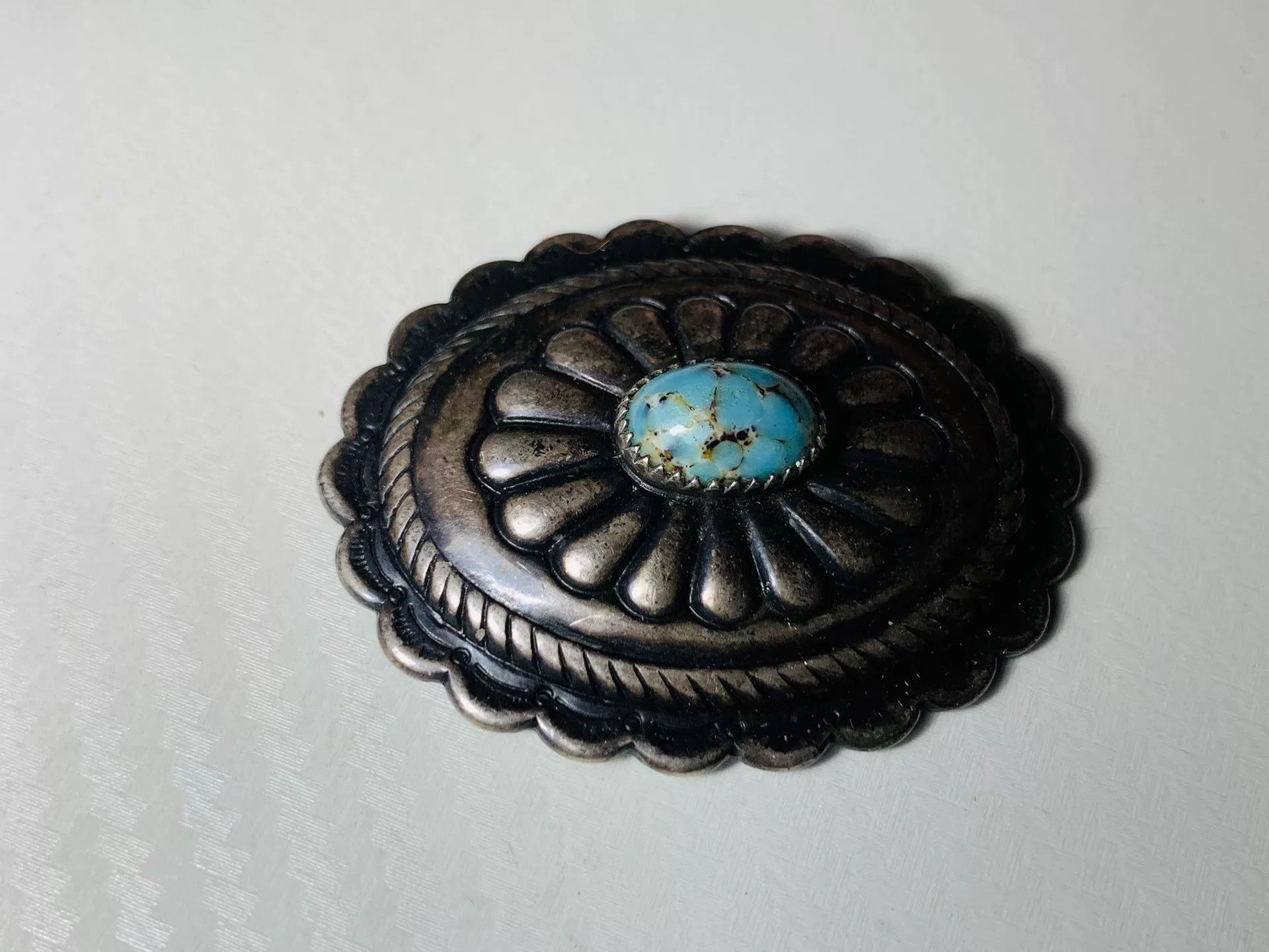 Other Navajo Silver Turquoise Buckle Size ONE SIZE - 4 Thumbnail