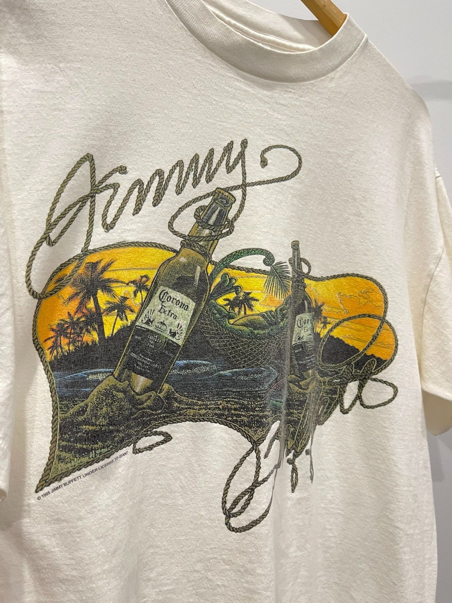 Vintage Jimmy Buffett 1995 Domino College Tour Size US XL / EU 56 / 4 - 3 Thumbnail