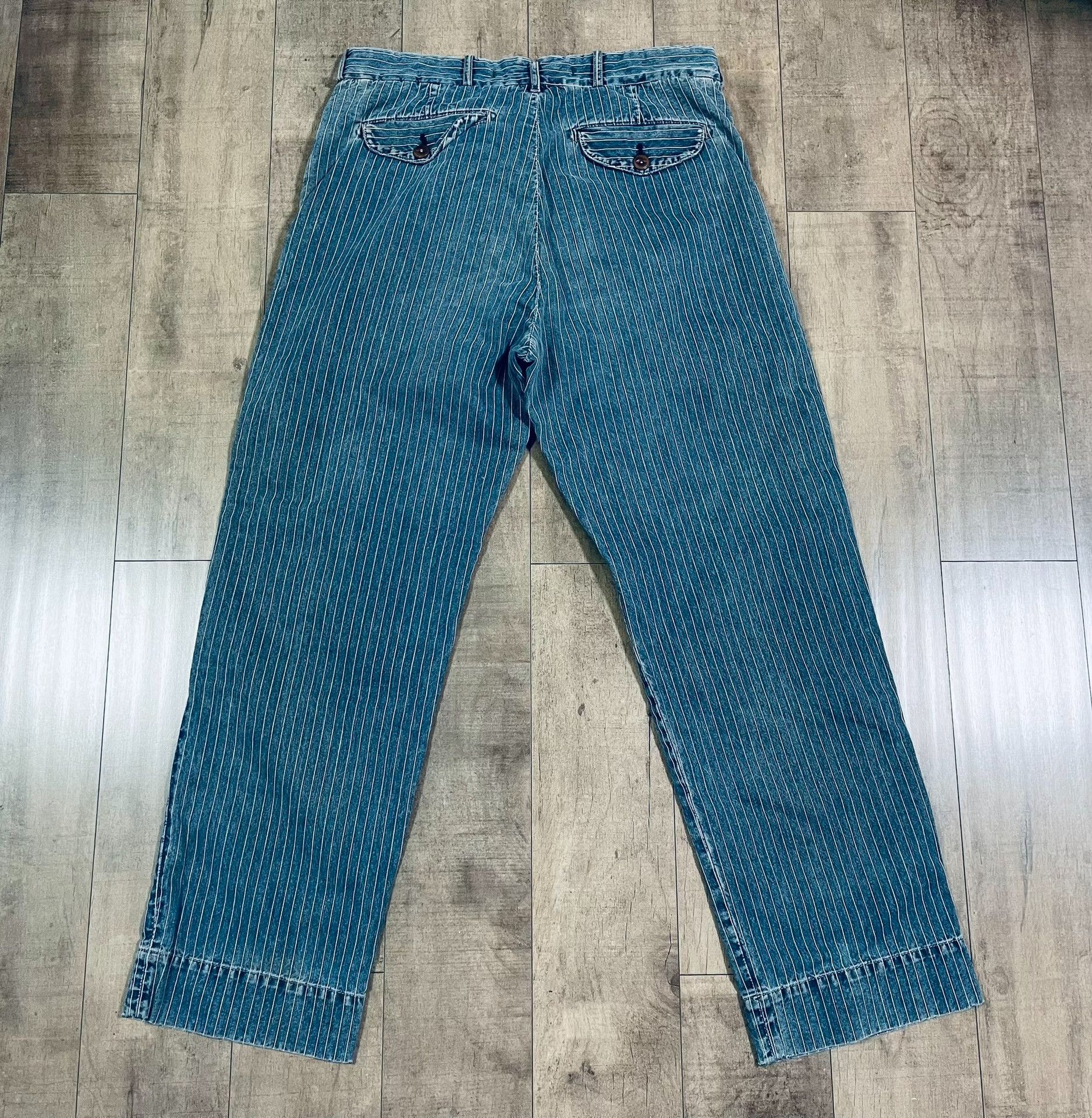 Scarti-Lab RRL Distressed Vintage Indigo Work Pants Size US 36 / EU 52 - 5 Thumbnail