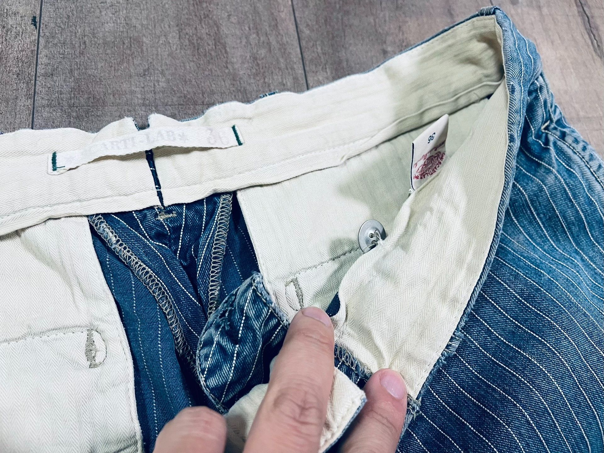 Scarti-Lab RRL Distressed Vintage Indigo Work Pants Size US 36 / EU 52 - 2 Thumbnail