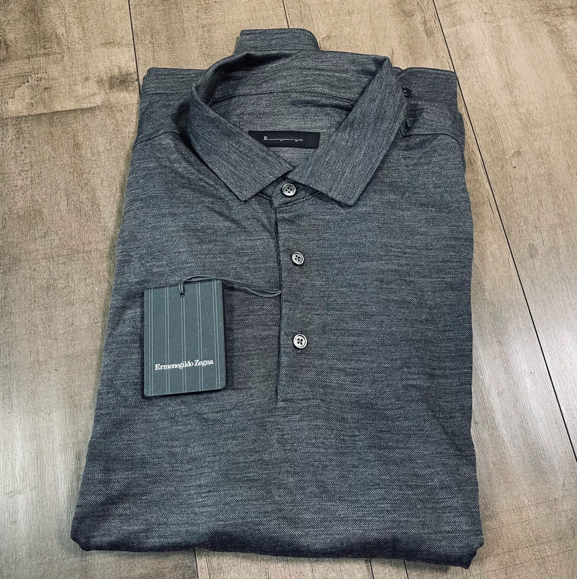 Ermenegildo Zegna Ermenegildo Zegna Long-Sleeve Polo Size US M / EU 48-50 / 2 - 8 Thumbnail