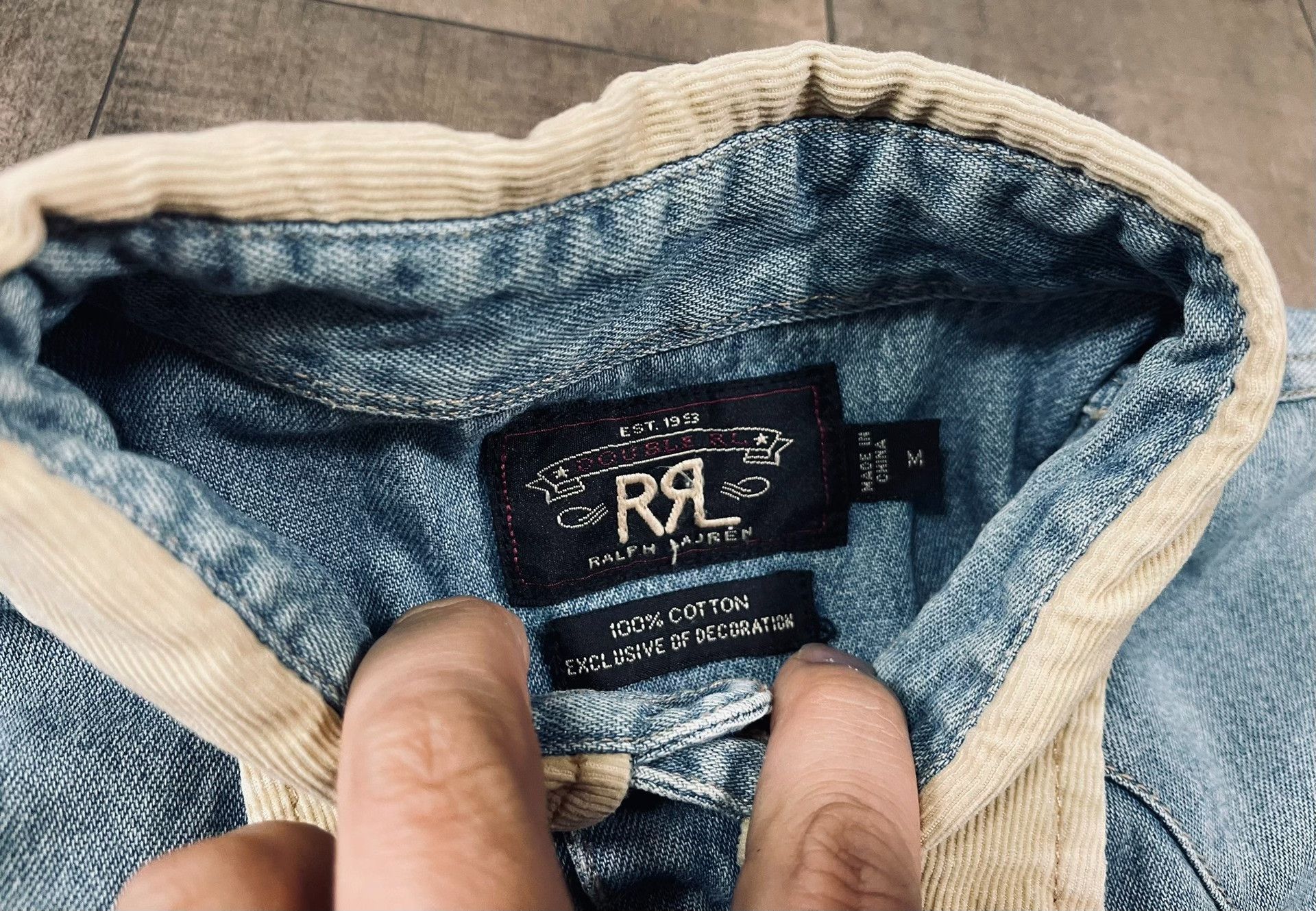 RRL Ralph Lauren RRL Vintage Washed American Shirt Size US M / EU 48-50 / 2 - 3 Thumbnail