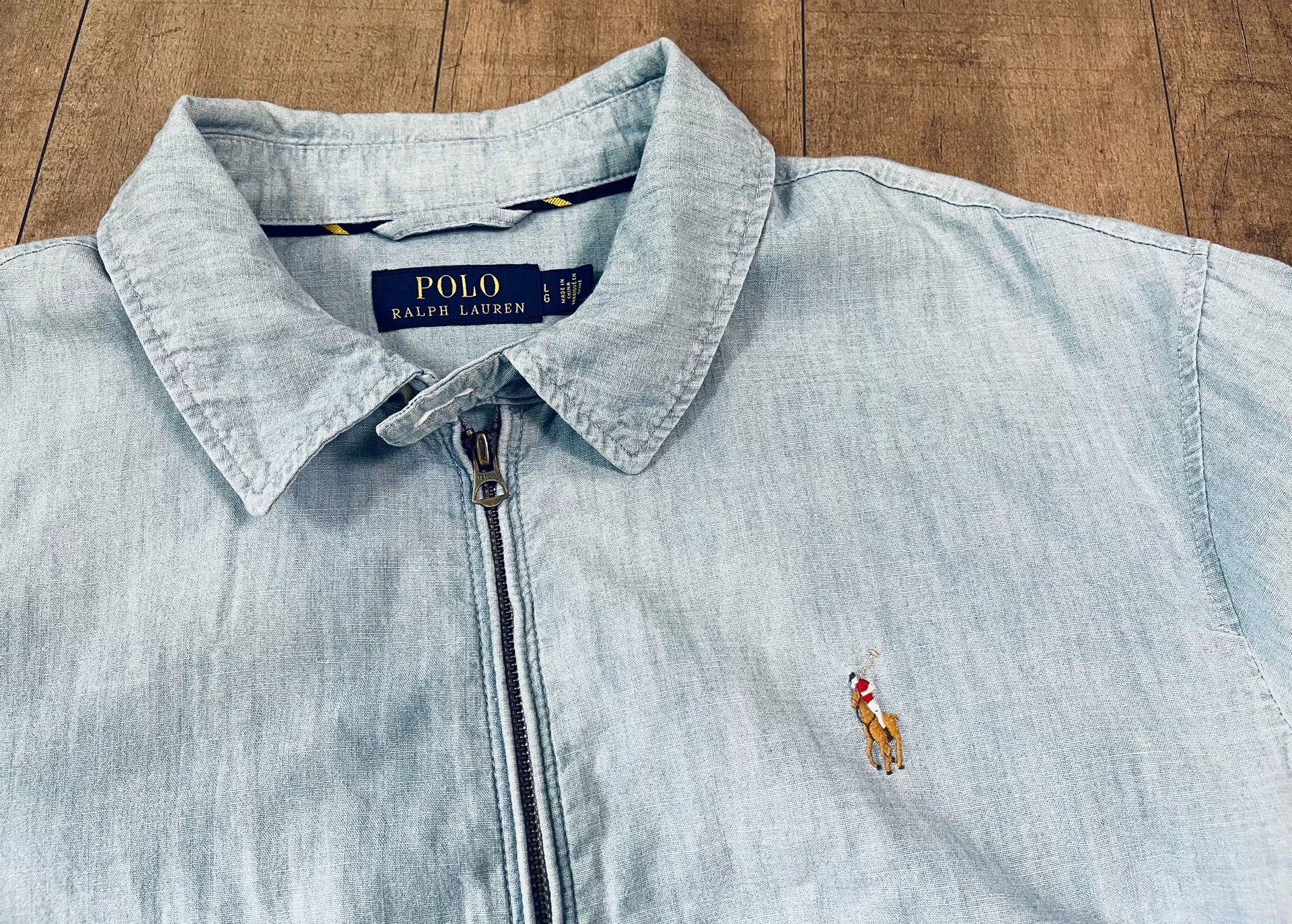 Polo Ralph Lauren Ralph Lauren Blue Dye Linen A2 Jacket Size US M / EU 48-50 / 2 - 2 Thumbnail