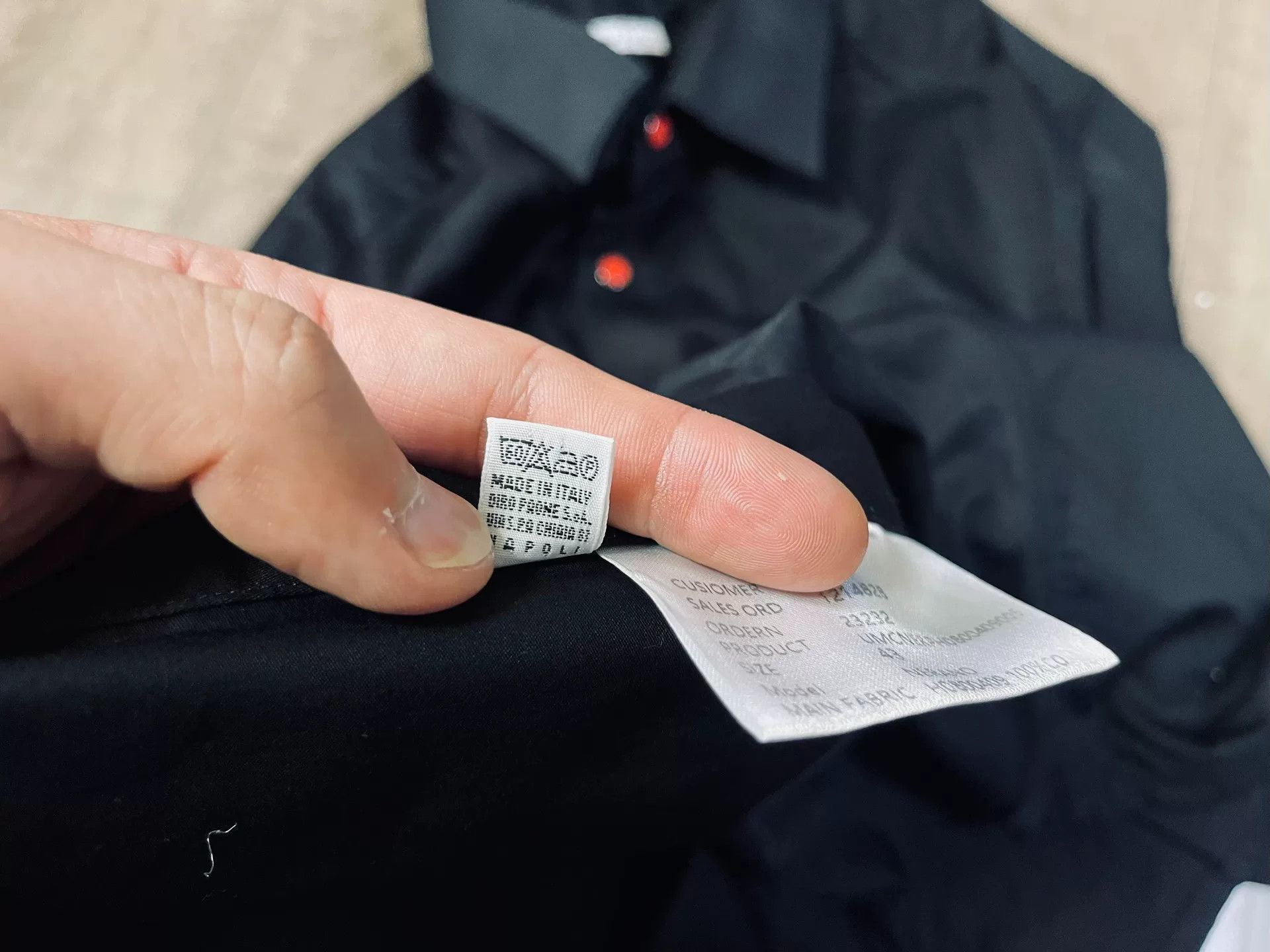 Vintage Black Tencel Cotton Long-Sleeve Shirt Size US M / EU 48-50 / 2 - 5 Thumbnail
