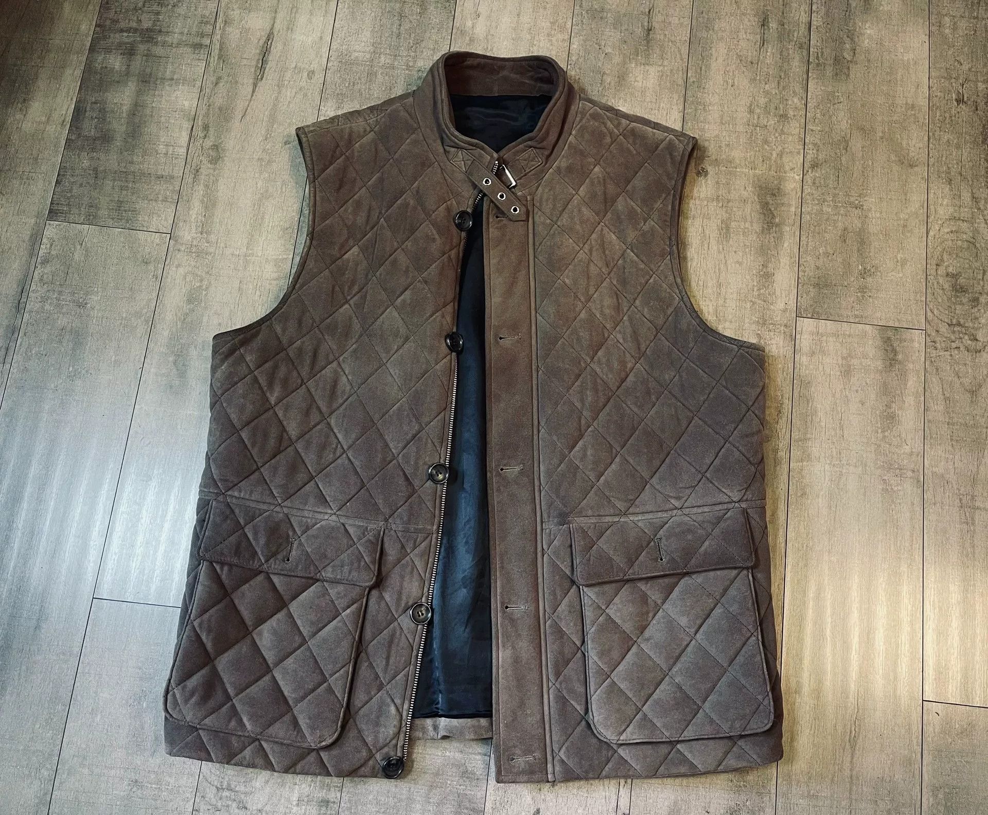 Ralph Lauren Ralph Lauren RL Diamond Suede Hunting Vest Size US XL / EU 56 / 4 - 3 Thumbnail