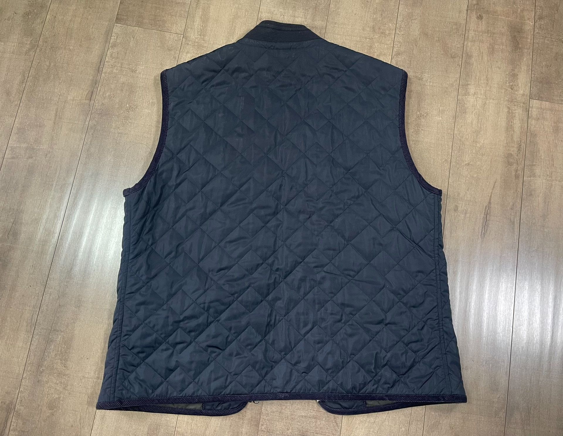Alfred Dunhill Dunhill Classic Quilted Navy Vest Size US XL / EU 56 / 4 - 8 Thumbnail