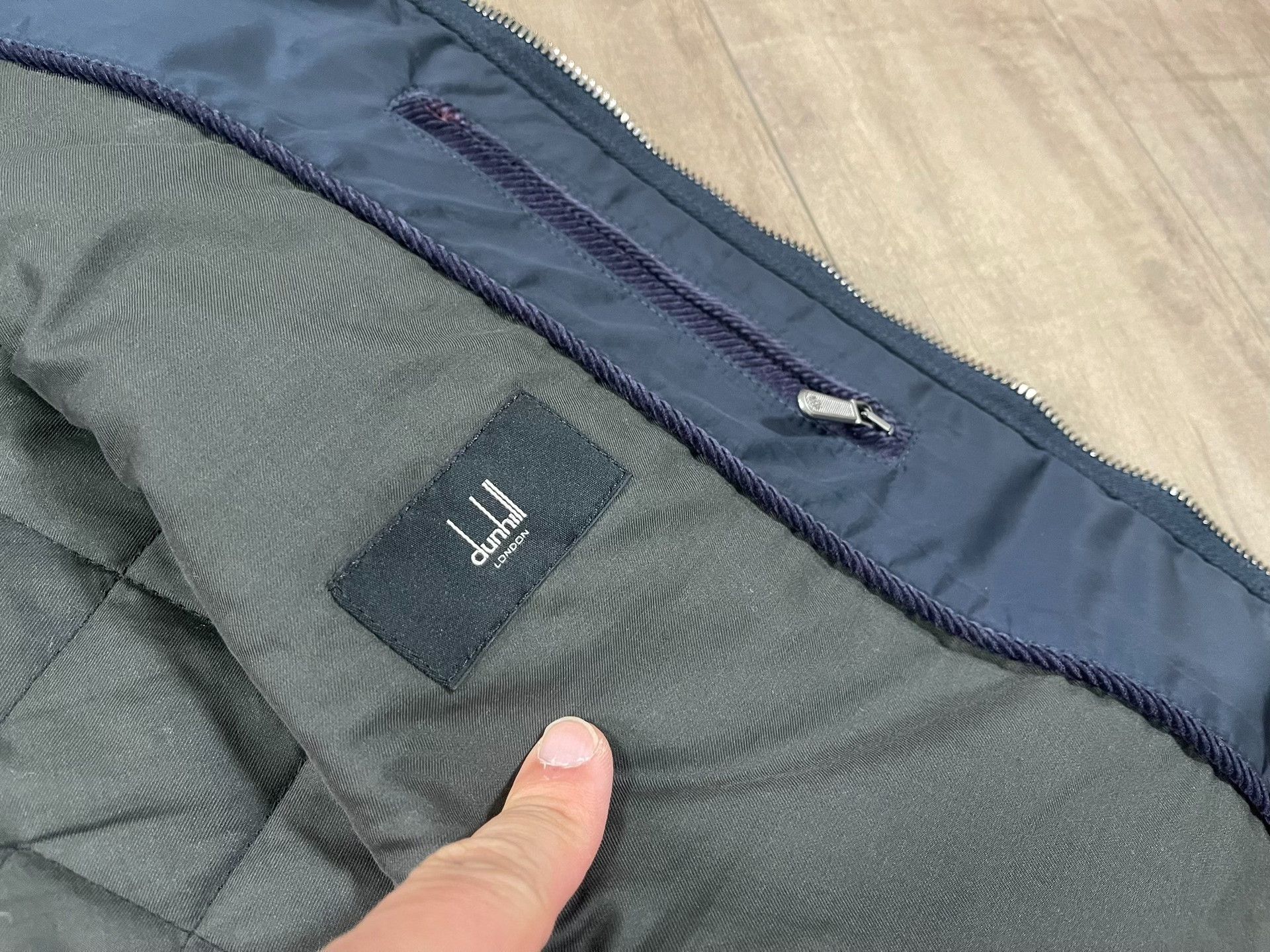 Alfred Dunhill Dunhill Classic Quilted Navy Vest Size US XL / EU 56 / 4 - 5 Thumbnail