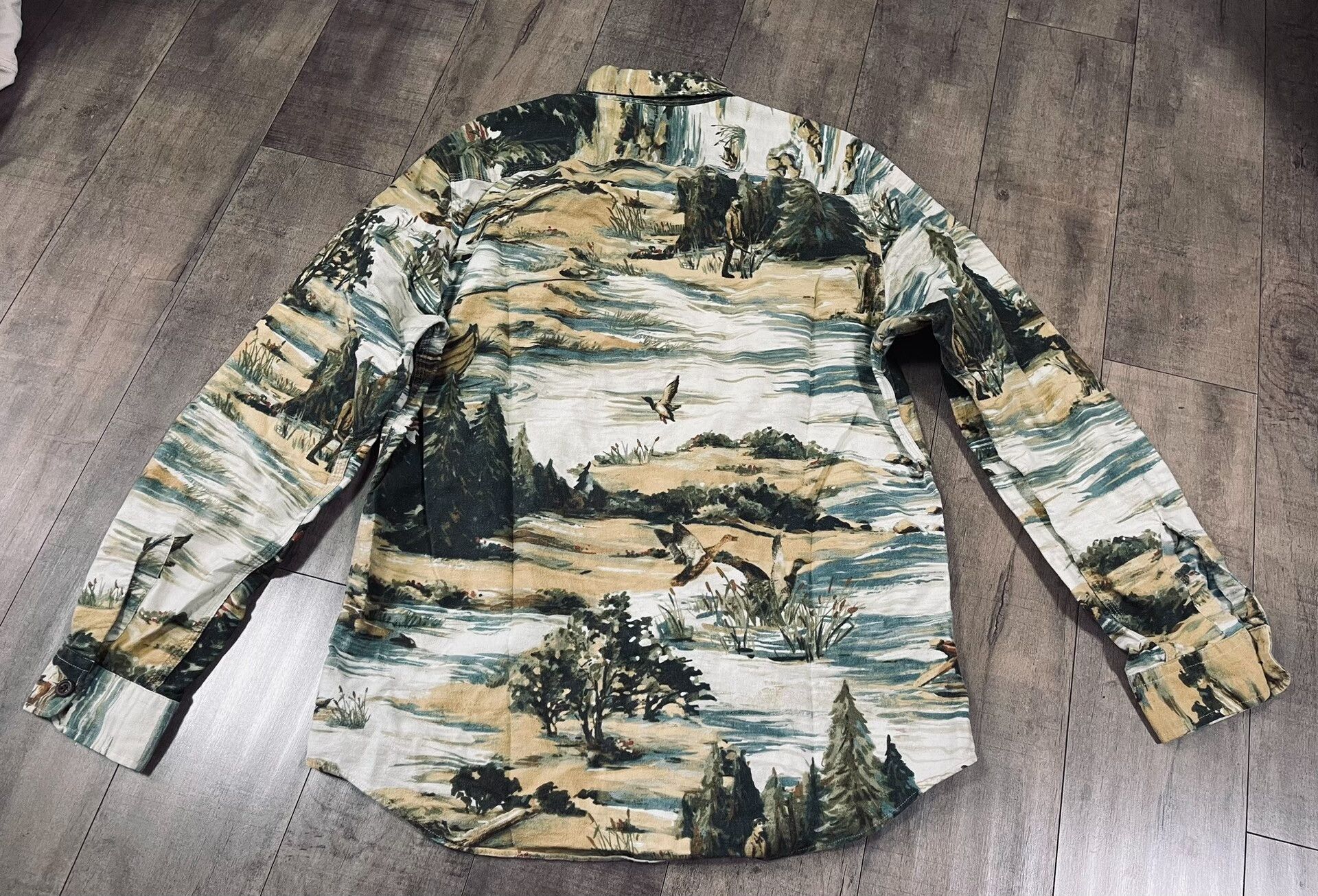 RRL Ralph Lauren RRL Hunting Print Fleece Shirt Jacket Size US M / EU 48-50 / 2 - 3 Thumbnail
