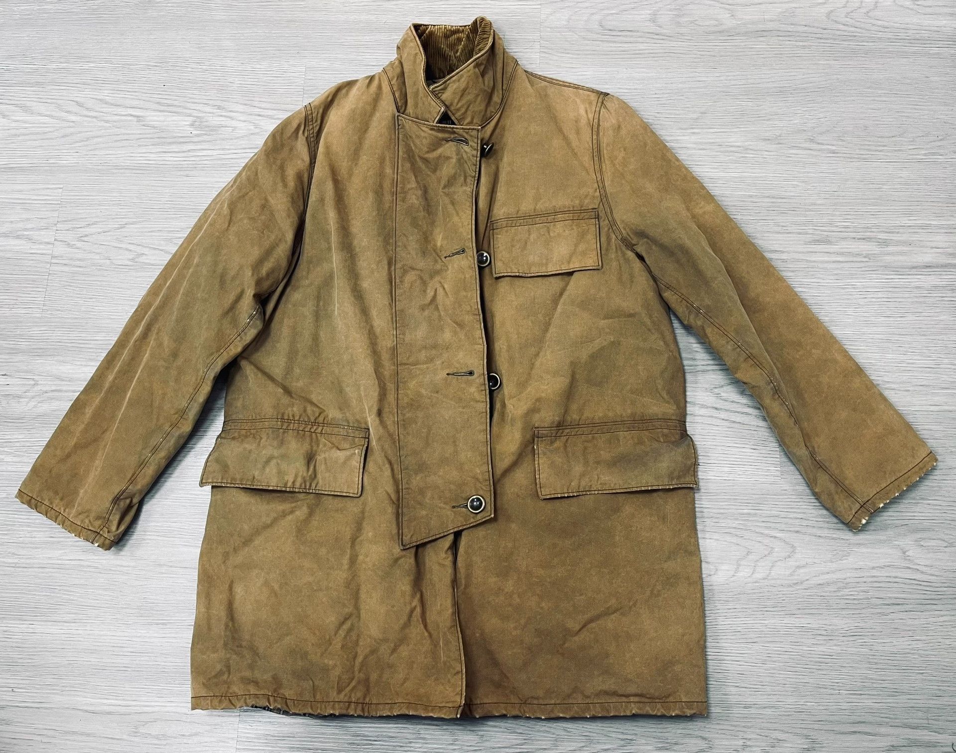 RRL Ralph Lauren RRL Distressed Washed Cotton Coat Size US M / EU 48-50 / 2 - 2 Thumbnail