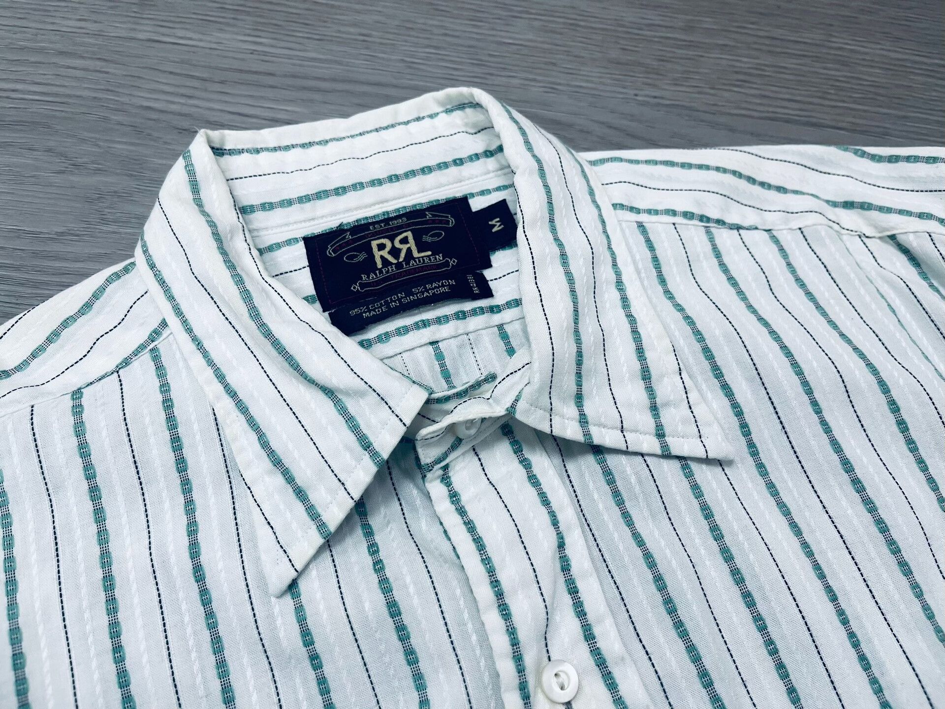 RRL Ralph Lauren RRL Vintage Embroidered Truck Logo Shirt Size US M / EU 48-50 / 2 - 2 Thumbnail