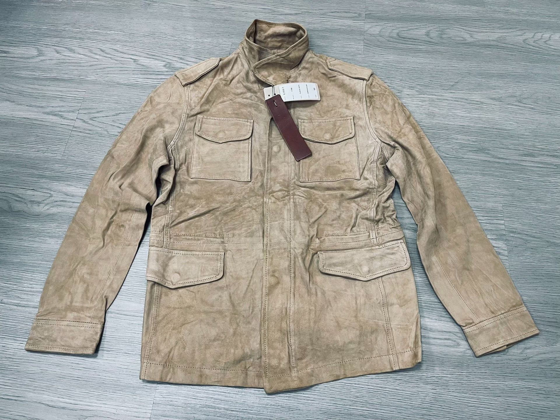Ziggy Chen Italian Suede Safari Jacket Size US L / EU 52-54 / 3 - 3 Thumbnail