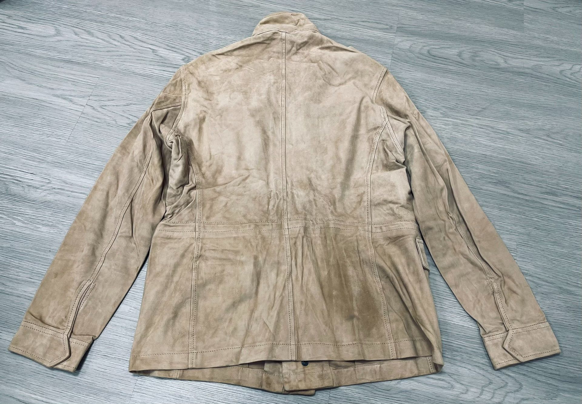 Ziggy Chen Italian Suede Safari Jacket Size US L / EU 52-54 / 3 - 5 Thumbnail