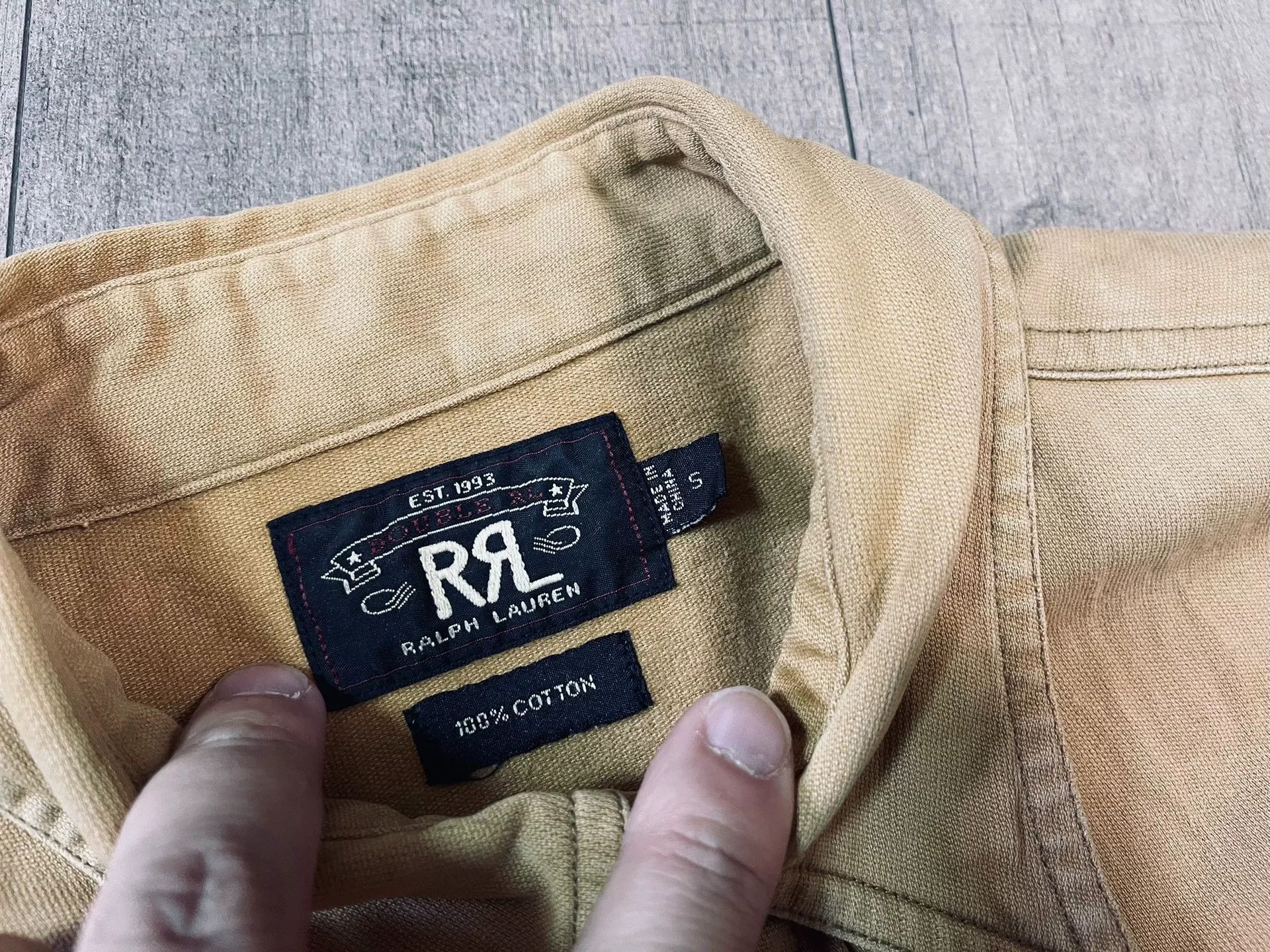 RRL Ralph Lauren Double RL RRL Mud-Dyed Work Shirt Jacket Size US S / EU 44-46 / 1 - 3 Thumbnail