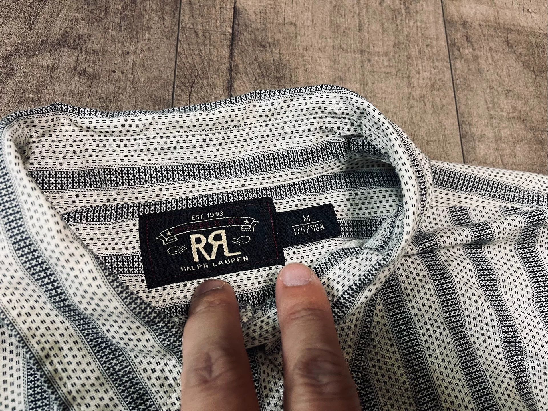 RRL Ralph Lauren RRL Retro American Striped Men's Shirt Size US M / EU 48-50 / 2 - 4 Thumbnail