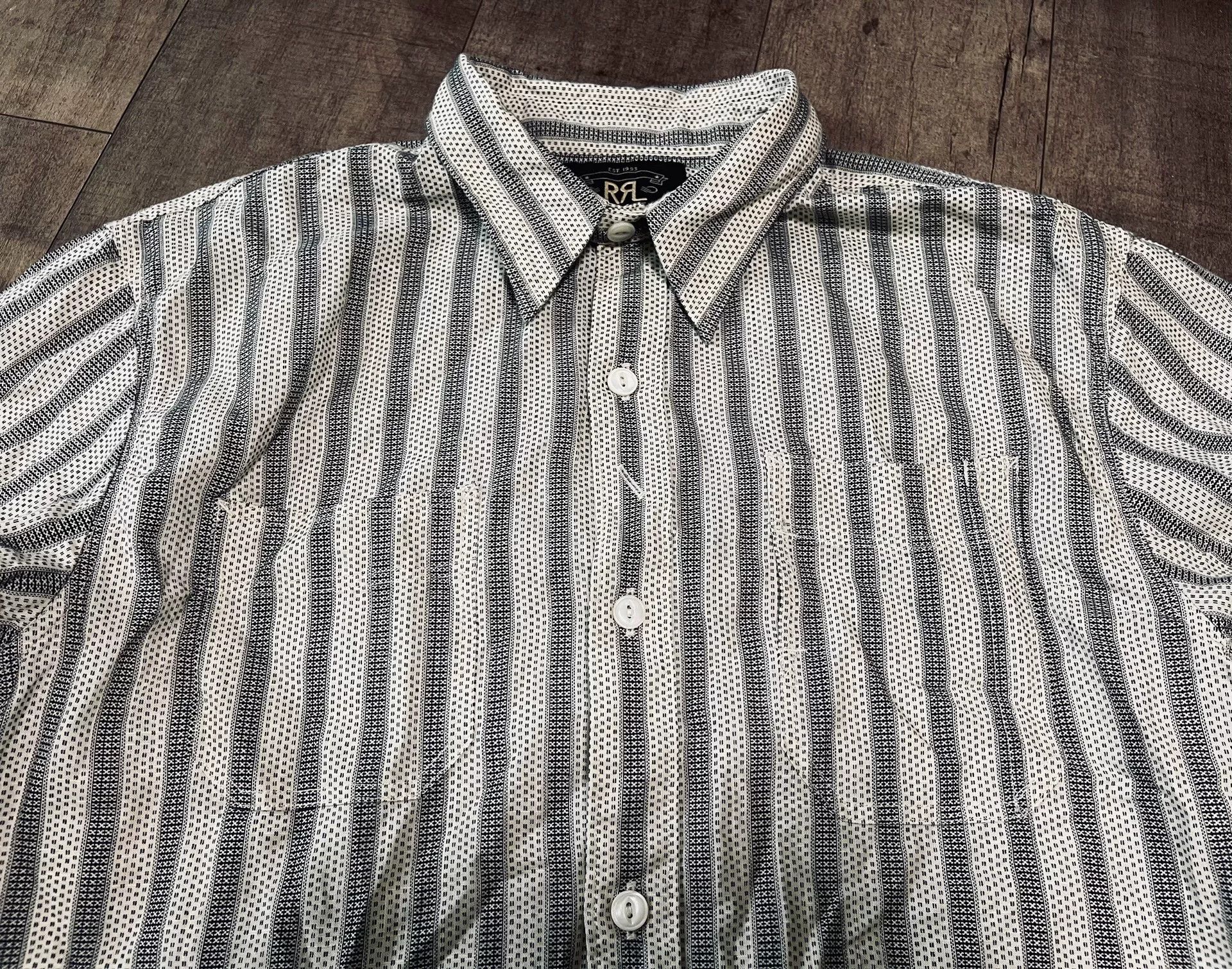 RRL Ralph Lauren RRL Retro American Striped Men's Shirt Size US M / EU 48-50 / 2 - 2 Thumbnail