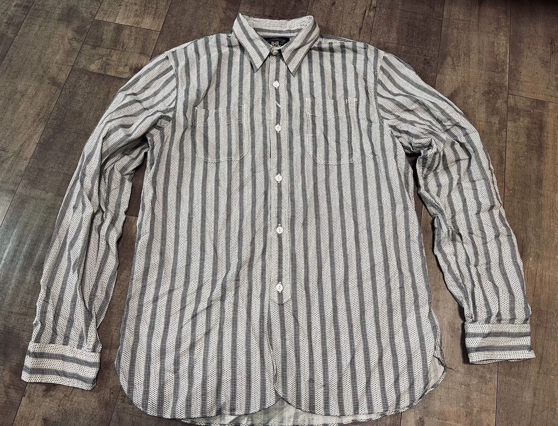 RRL Ralph Lauren RRL Retro American Striped Men's Shirt Size US M / EU 48-50 / 2 - 3 Thumbnail