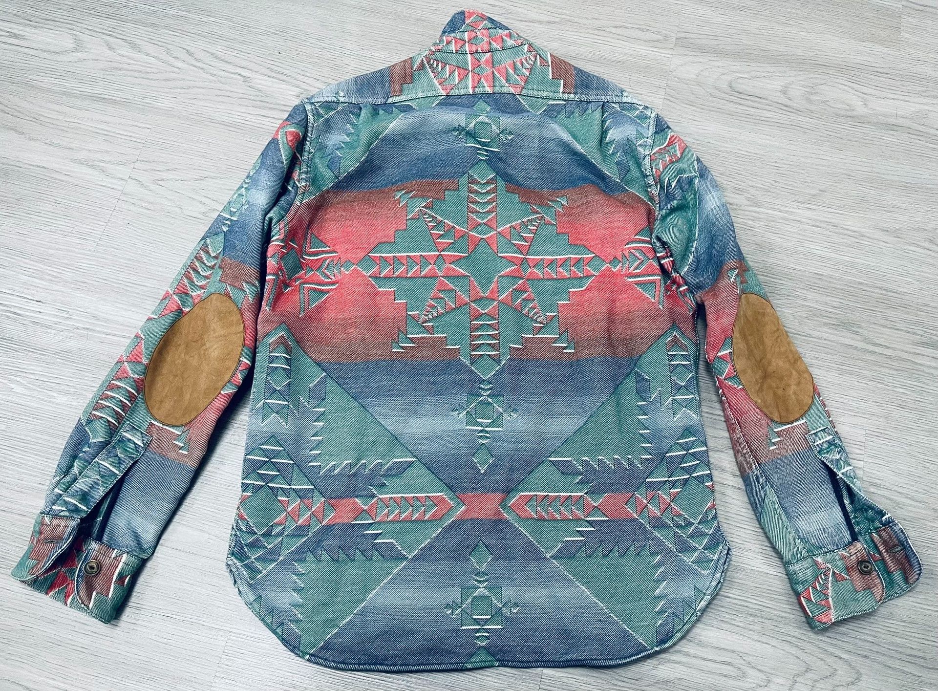 RRL Ralph Lauren Ralph Lauren RRL Navajo Patchwork Shirt Jacket Size US M / EU 48-50 / 2 - 5 Thumbnail