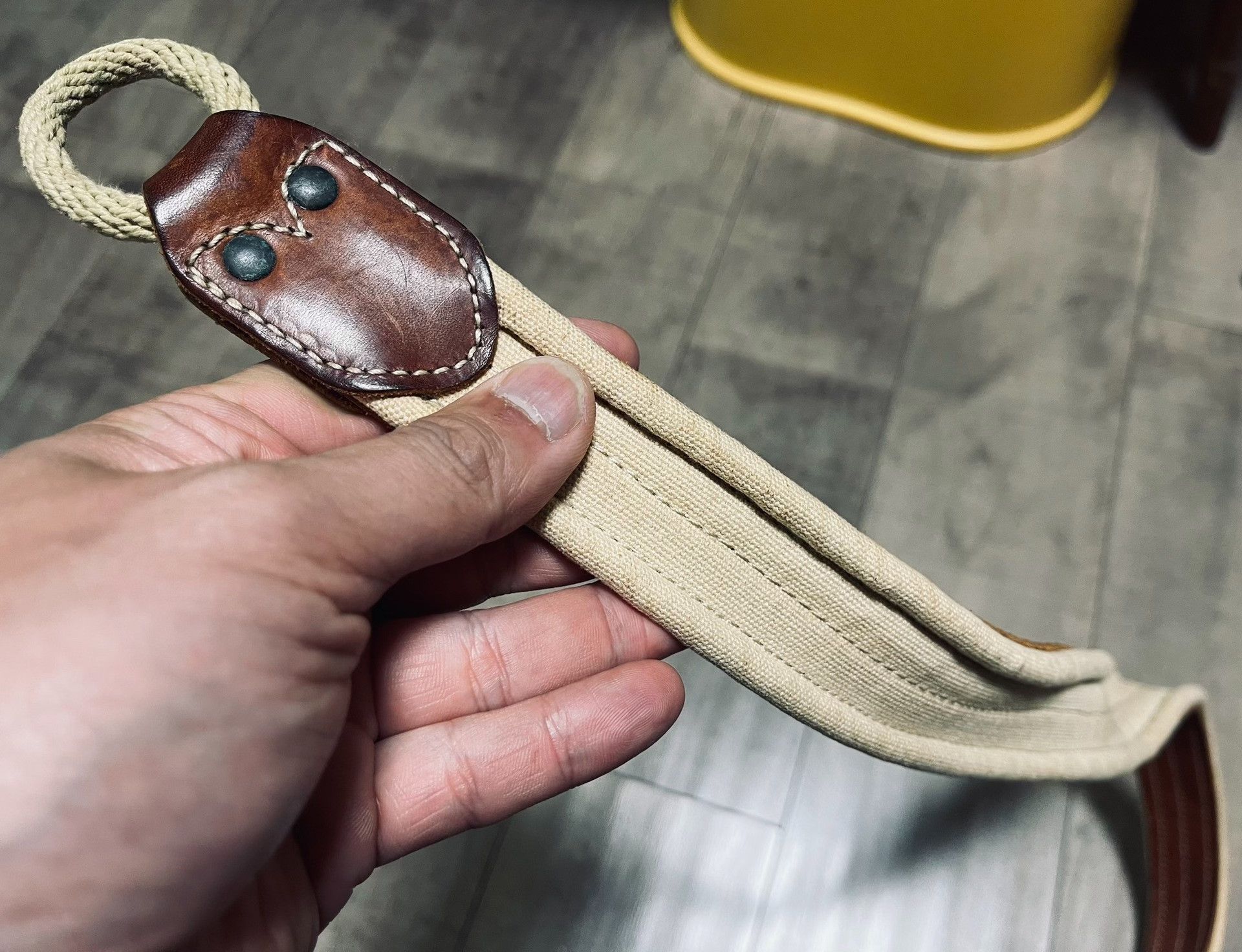RRL Ralph Lauren RRL Leather Canvas Mix Belt Size ONE SIZE - 7 Thumbnail
