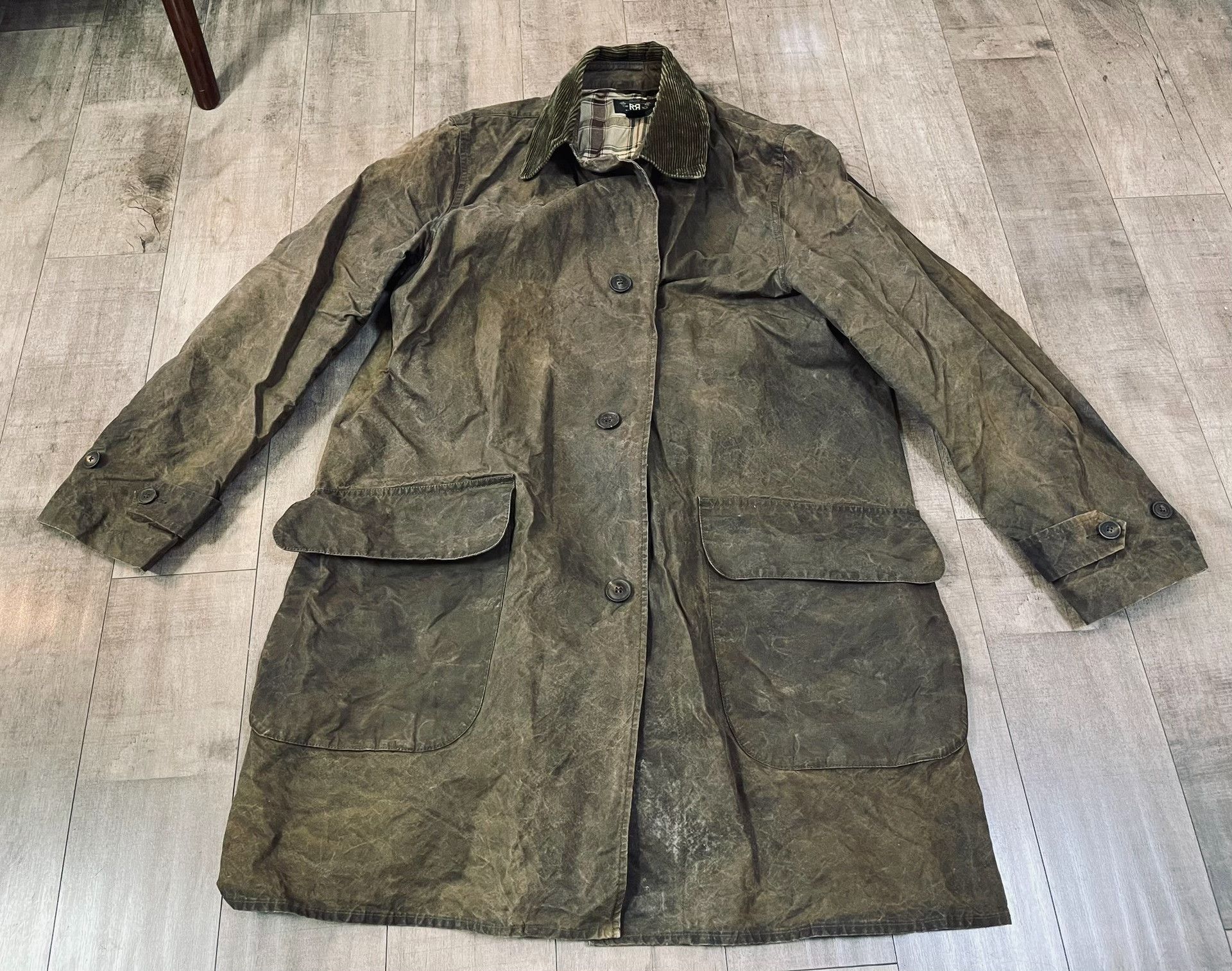 RRL Ralph Lauren RRL Vintage Waxed Leather Trench Coat Size US L / EU 52-54 / 3 - 2 Thumbnail