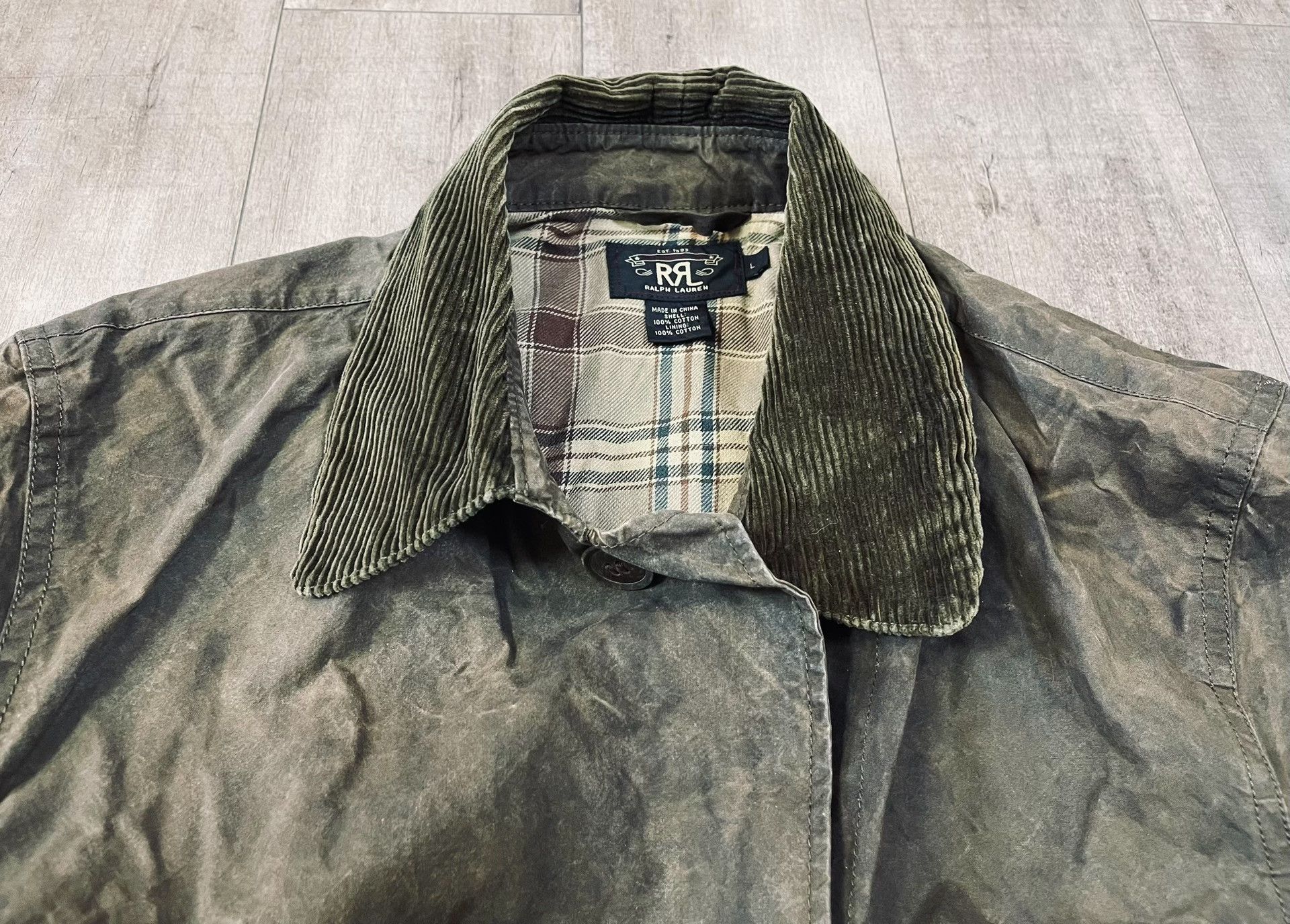 RRL Ralph Lauren RRL Vintage Waxed Leather Trench Coat Size US L / EU 52-54 / 3 - 8 Thumbnail