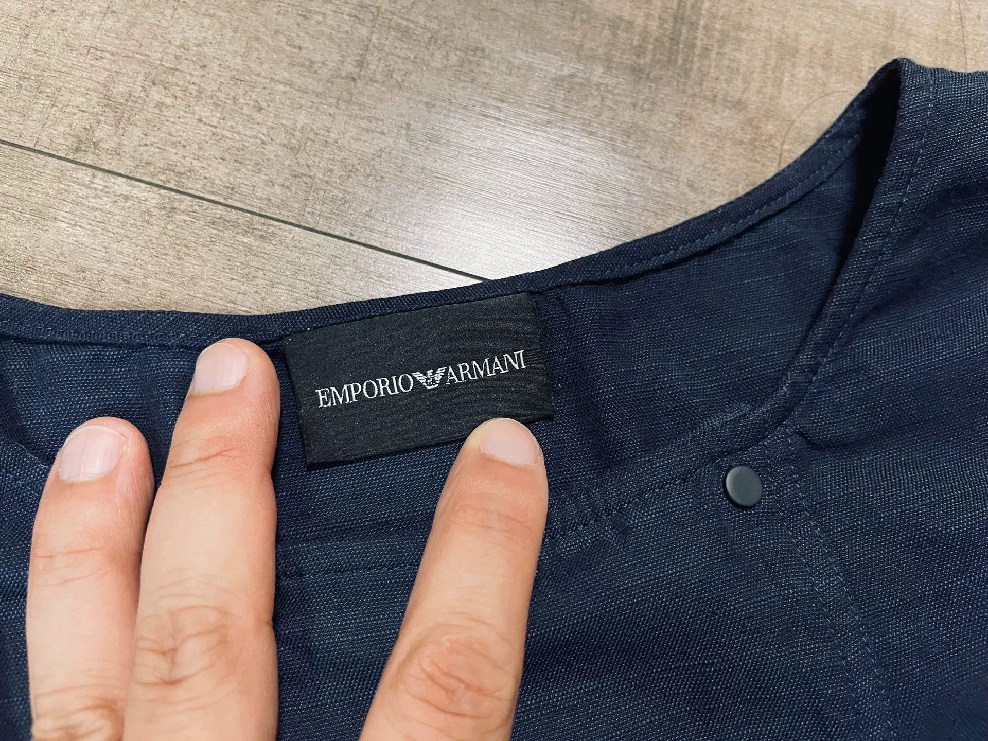 Emporio Armani Emporio Armani Limited Runway Collarless Shirt Size US M / EU 48-50 / 2 - 2 Thumbnail