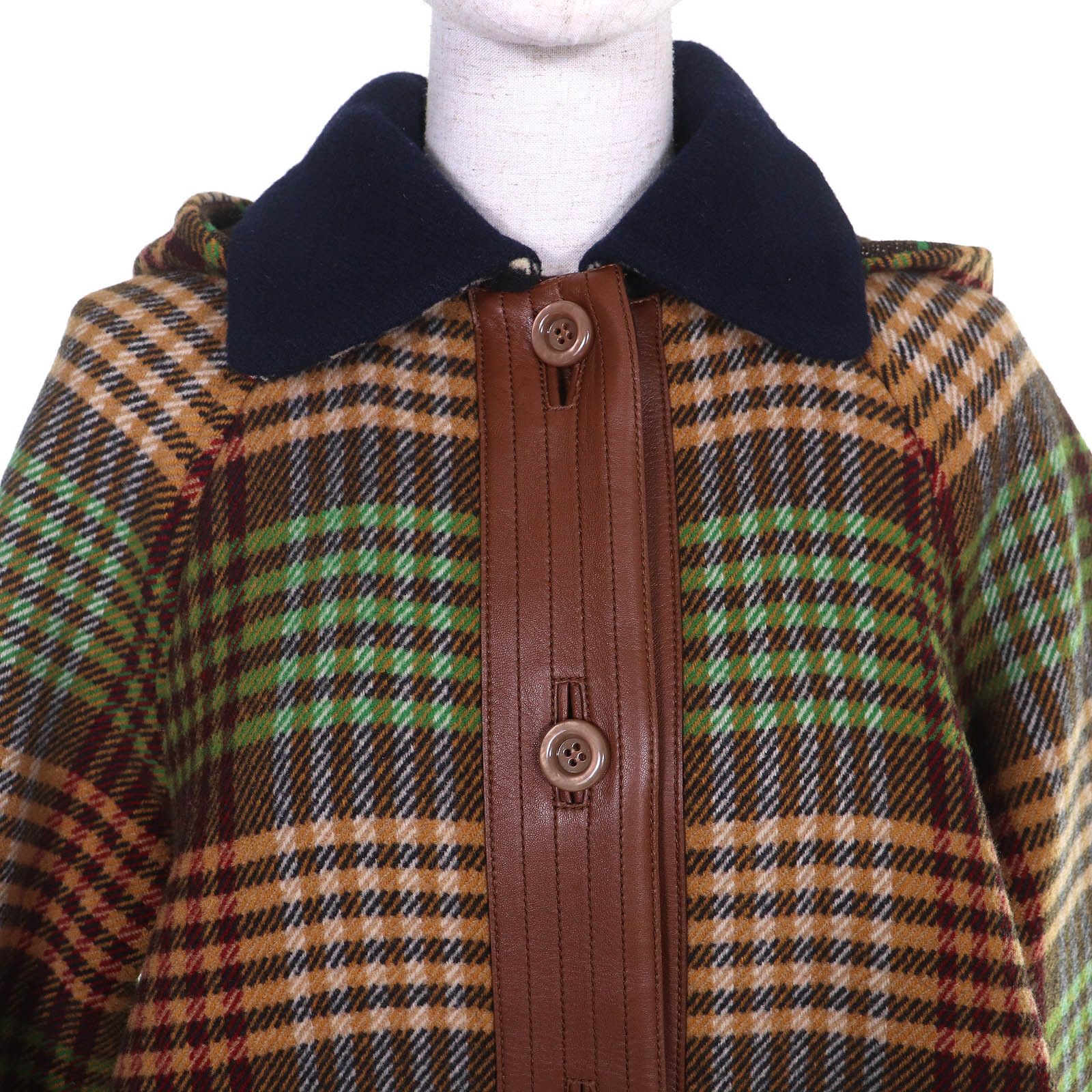 Gucci Gucci Gucci GGPattern Horsebit Wool Coat Textile Outerwear 609030 DUTY FREE for USA Size ONE SIZE - 5 Thumbnail