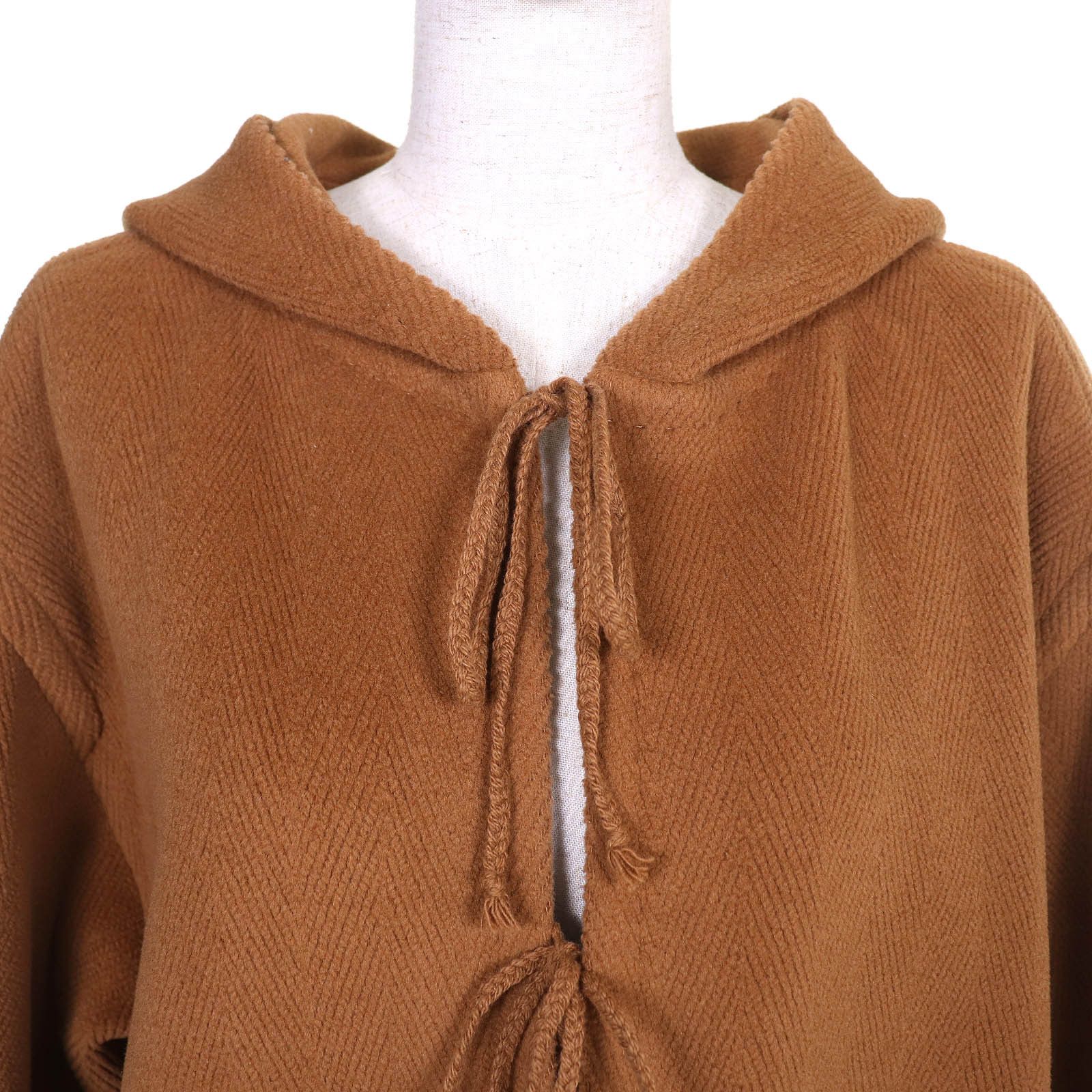 Other Other AURALEE WOOL HERINGBONE PILE Wool Coat Textile Outerwear A22AC02WH DUTY FREE for USA Size ONE SIZE - 4 Thumbnail