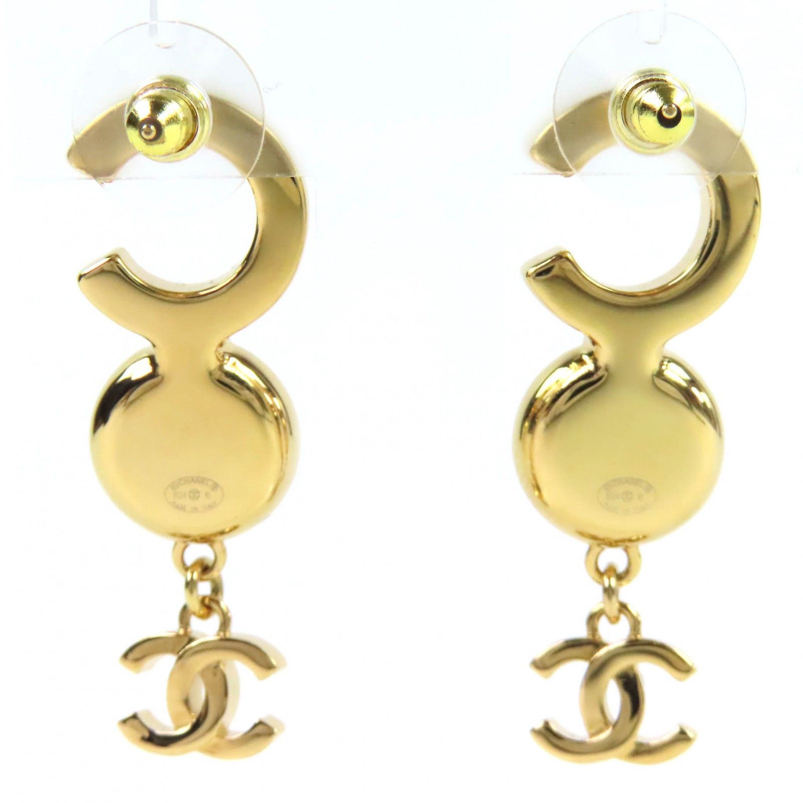 Chanel Chanel Chanel COCO Mark Earrings Plastic / Synthetic Earrings ABE234 DUTY FREE for USA Size ONE SIZE - 4 Thumbnail