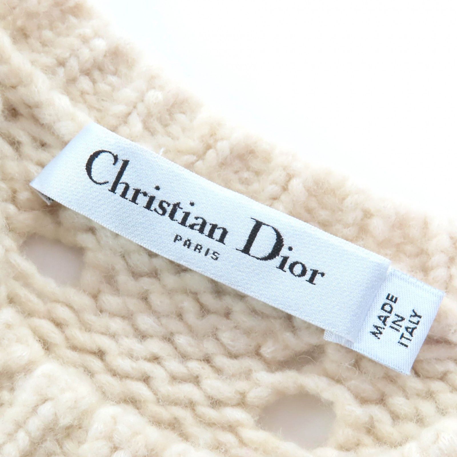 Dior Dior Christian Dior Crochet Knit Wool Short Sleeve Top Textile Tops 154S36AM309 DUTY FREE for USA Size ONE SIZE - 5 Thumbnail