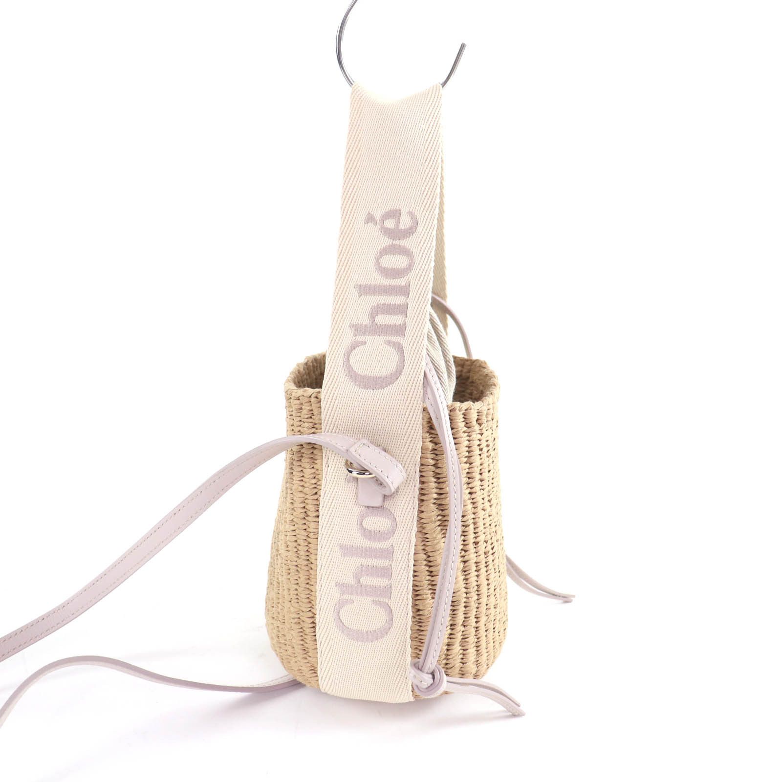 Chloe Chloe Chloe Woody Paper Shoulder Bag Plant-based Shoulder Bag CHC23AS381L1826Y DUTY FREE for USA Size ONE SIZE - 9 Thumbnail