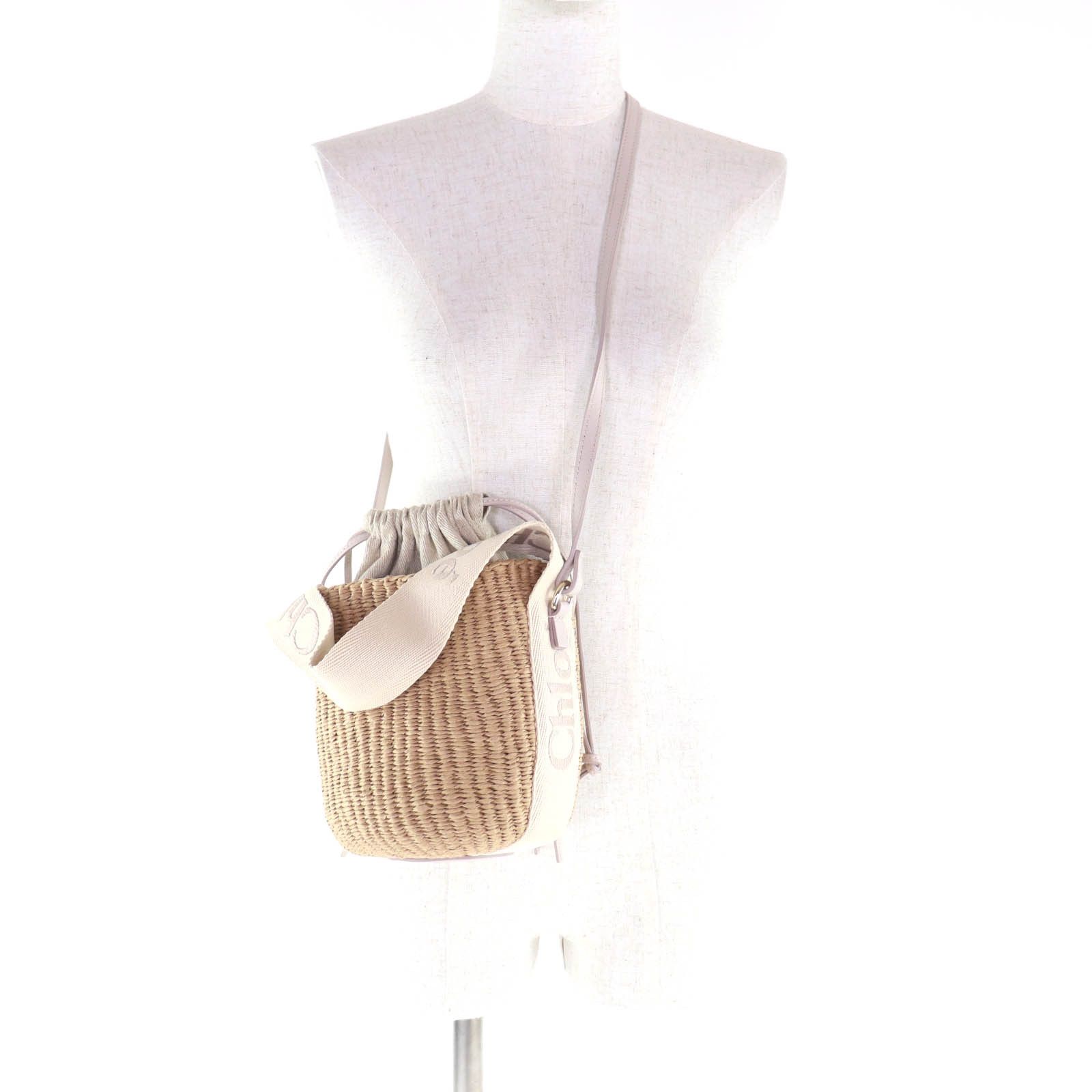 Chloe Chloe Chloe Woody Paper Shoulder Bag Plant-based Shoulder Bag CHC23AS381L1826Y DUTY FREE for USA Size ONE SIZE - 5 Thumbnail