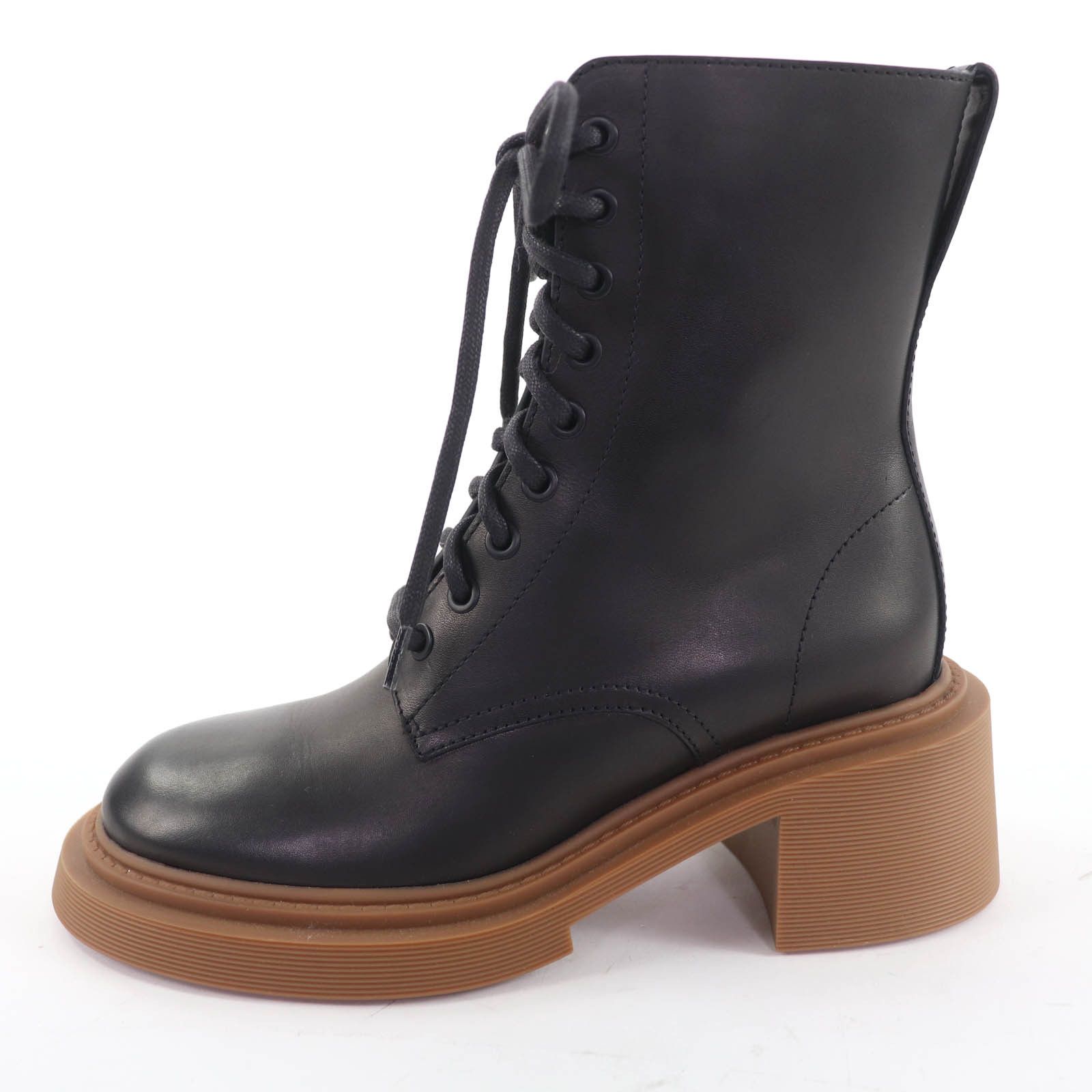 Loewe Loewe Logo-engraved Leather Boots Leather Shoes DUTY FREE for USA