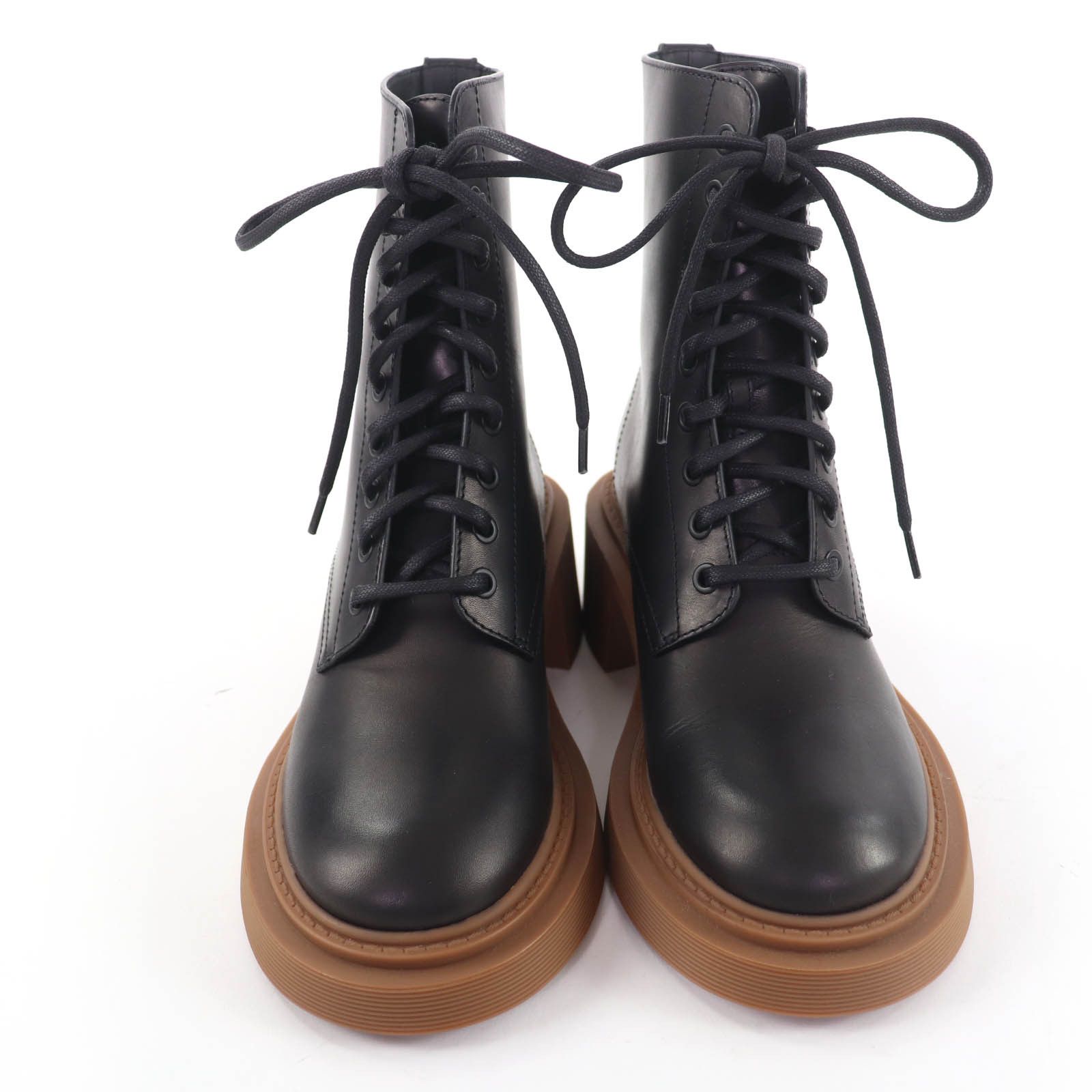 Loewe Loewe Logo-engraved Leather Boots Leather Shoes DUTY FREE for USA