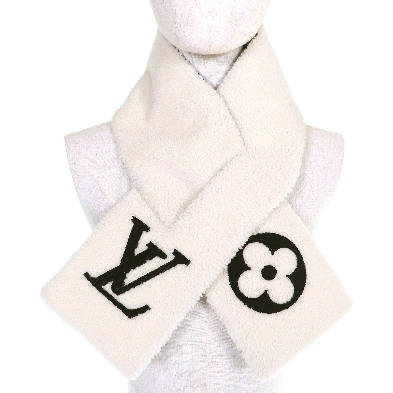 Louis Vuitton Louis Vuitton Louis Vuitton Echarpe Shirring Shearling Scarf Fur Scarf M77054 DUTY FREE for USA Size ONE SIZE - 2 Thumbnail
