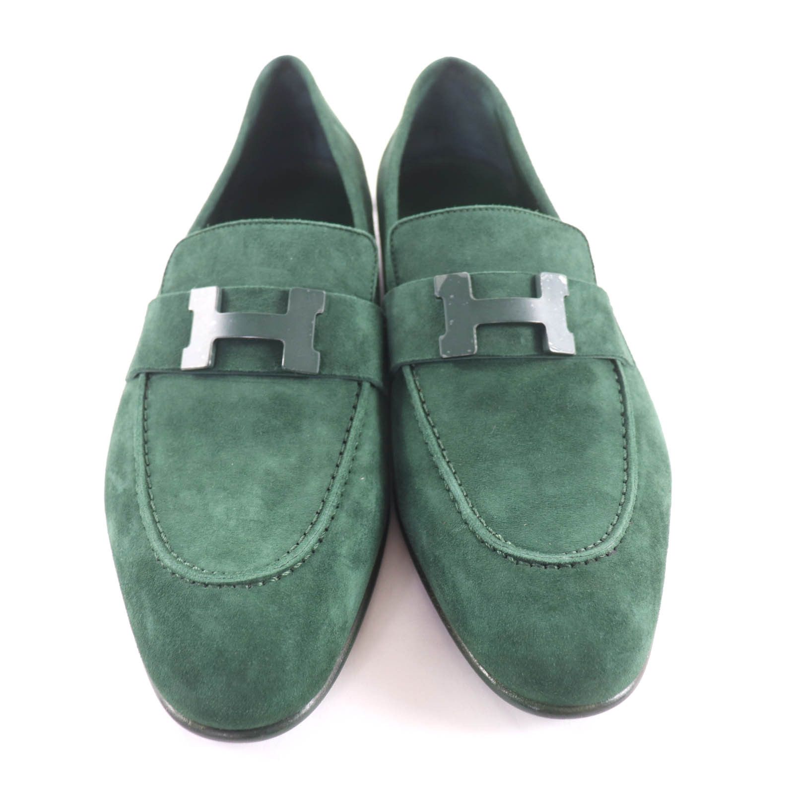 Hermes Hermes Hermès Constance Metal Suede Leather Loafers Leather Shoes DUTY FREE for USA Size ONE SIZE - 3 Thumbnail