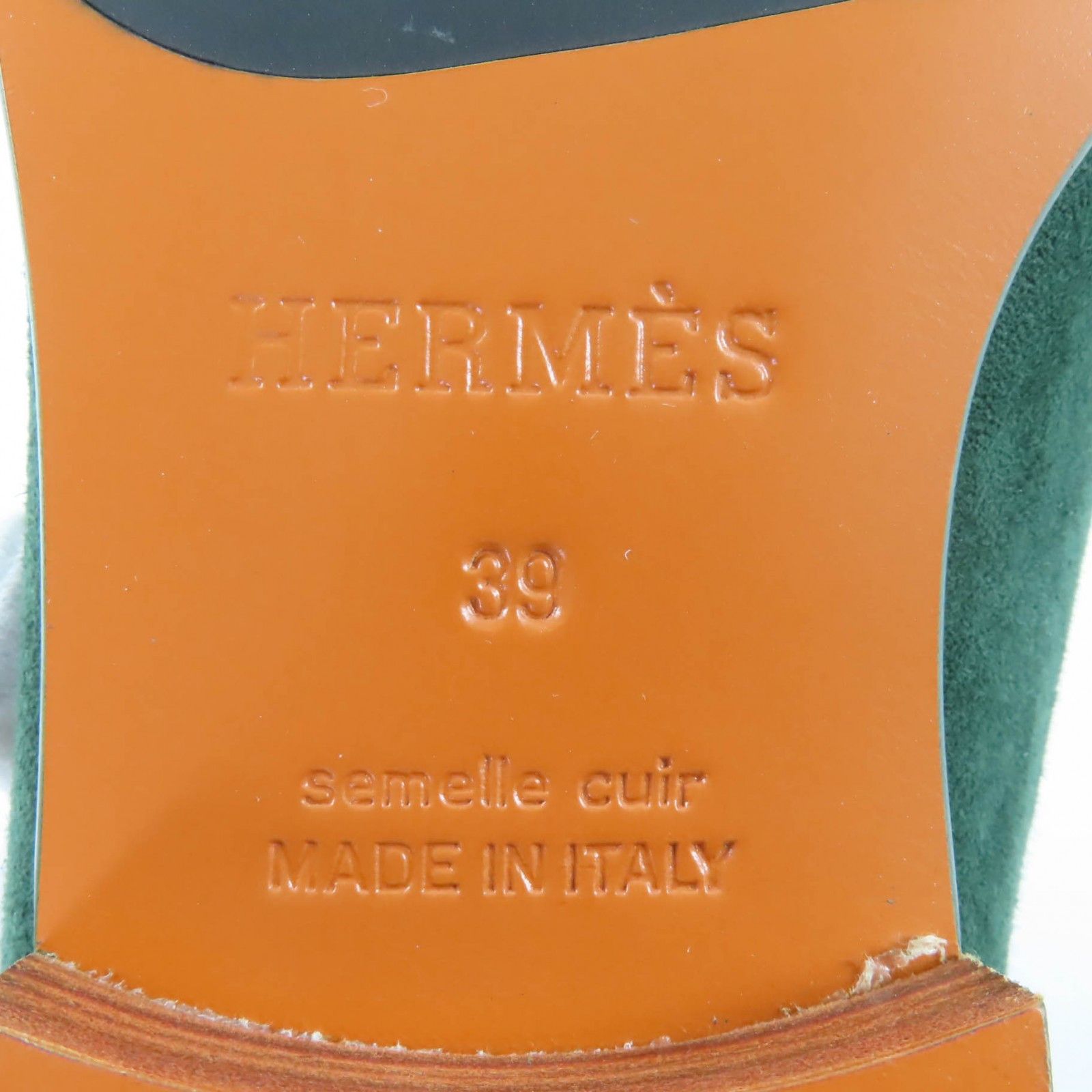 Hermes Hermes Hermès Constance Metal Suede Leather Loafers Leather Shoes DUTY FREE for USA Size ONE SIZE - 11 Thumbnail