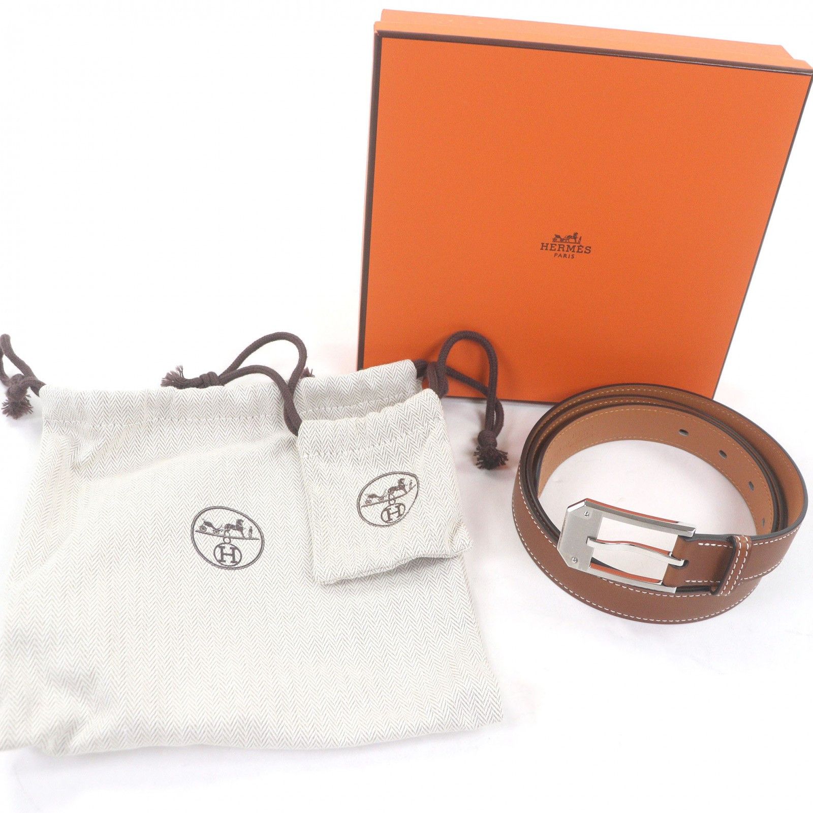 Hermes Hermes Hermès Andy26 Vauvarenia Belt Leather Belt Stamp W (2024) DUTY FREE for USA Size ONE SIZE - 2 Thumbnail